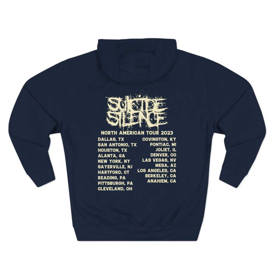 Suicide Silence Rymd Cover Tour 2023 Three-Panel Fleece Hoodie