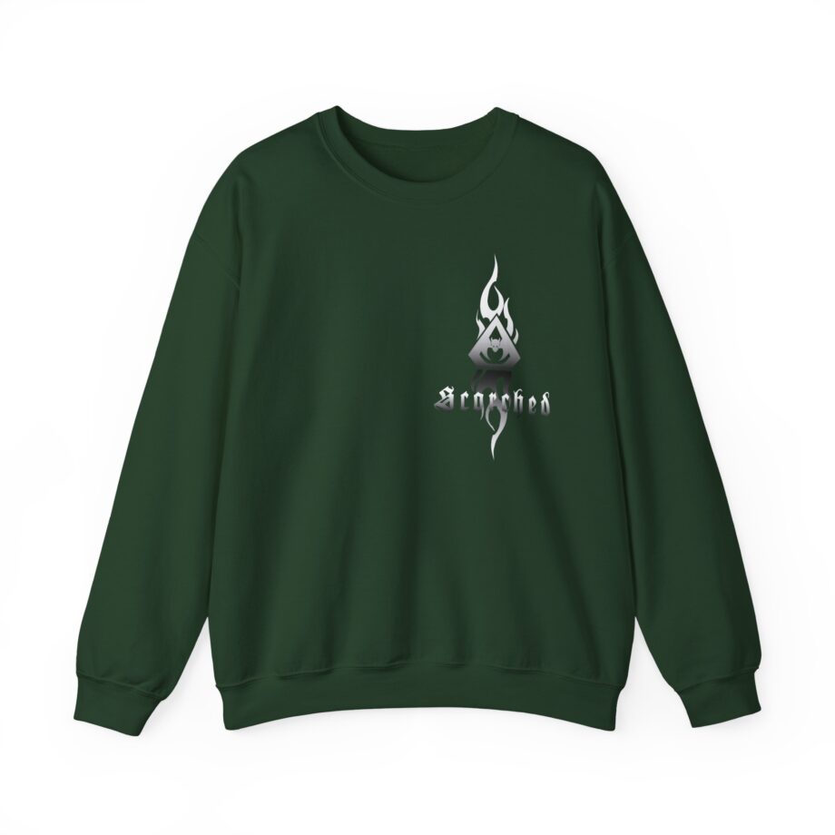 Overkill Scorched Stretched Logo Unisex Heavy Blend™ Crewneck Sweatshirt