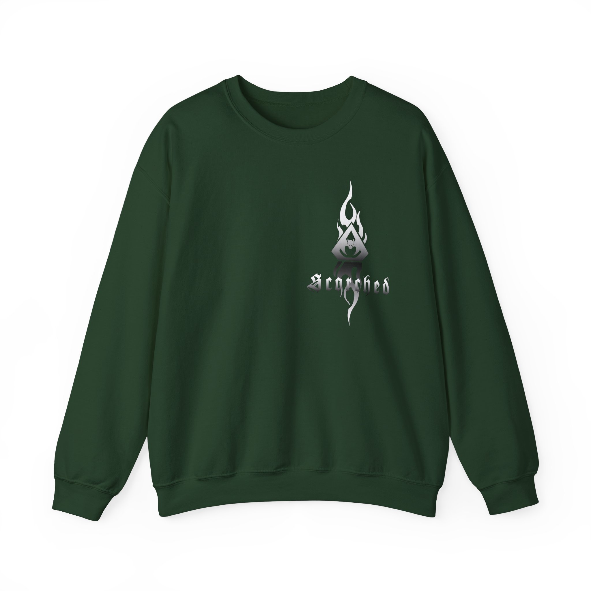 Overkill Scorched Stretched Logo Unisex Heavy Blendâ„¢ Crewneck Sweatshirt