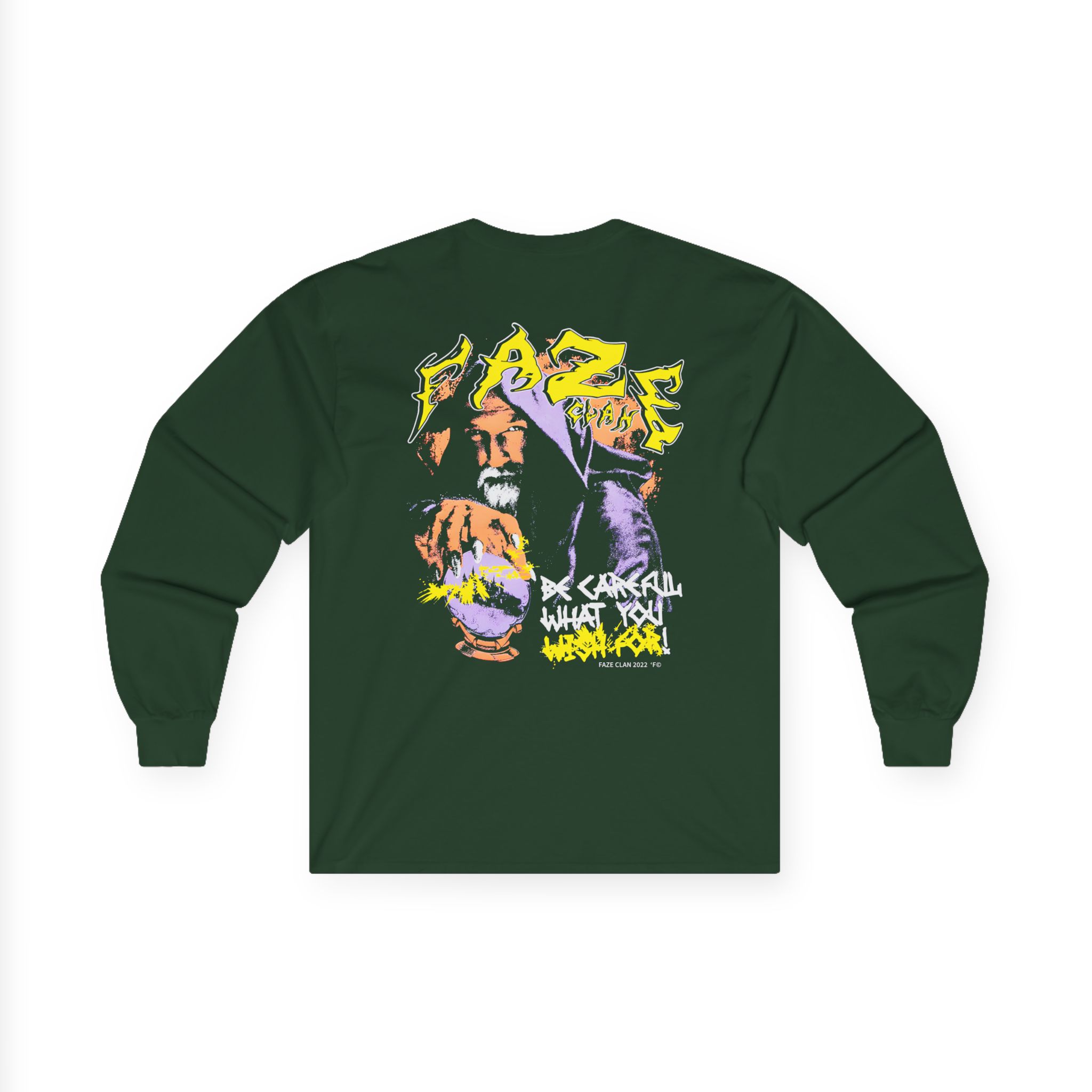 Faze Clan Be Careful What You Wish for Wizard Unisex Ultra Cotton Long Sleeve Tee