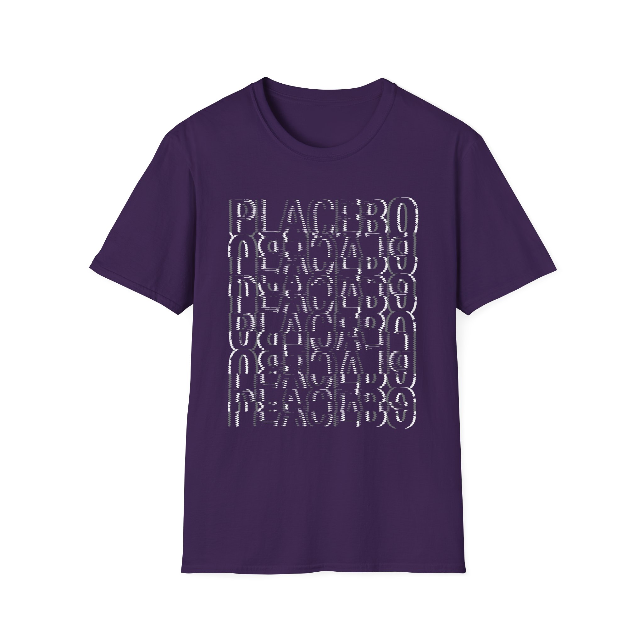 Placebo Black & White Glitch Unisex Softstyle T-Shirt