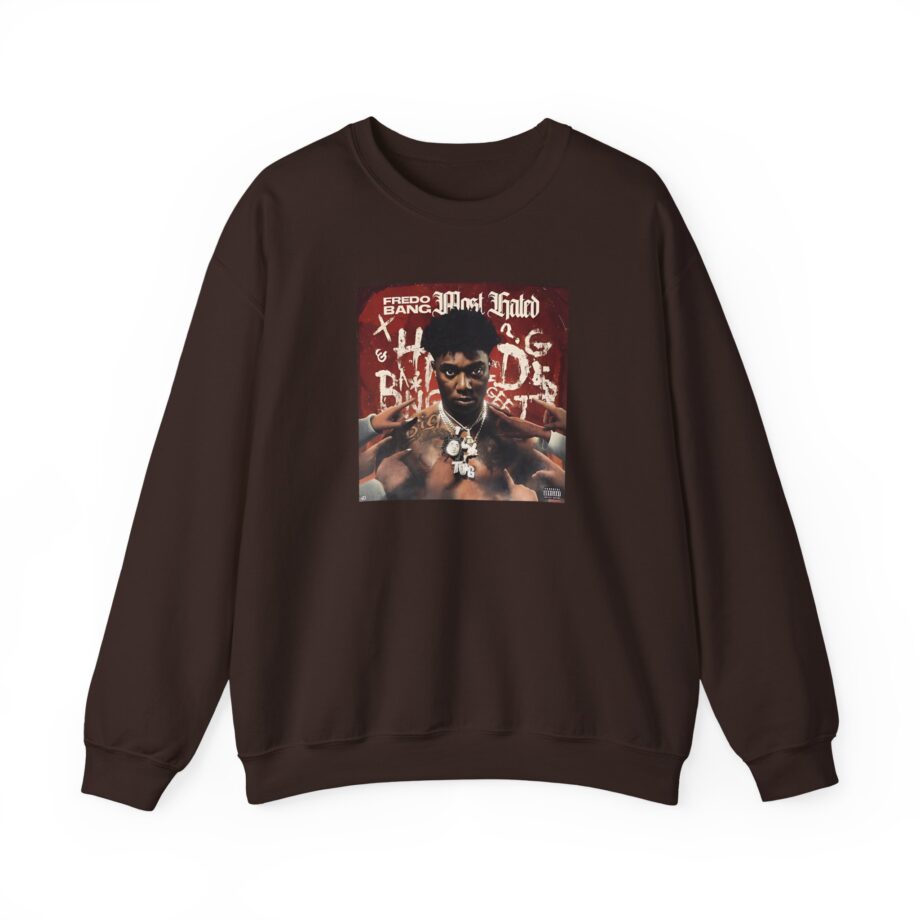 Fredo Bang Most Hated Unisex Heavy Blend™ Crewneck Sweatshirt