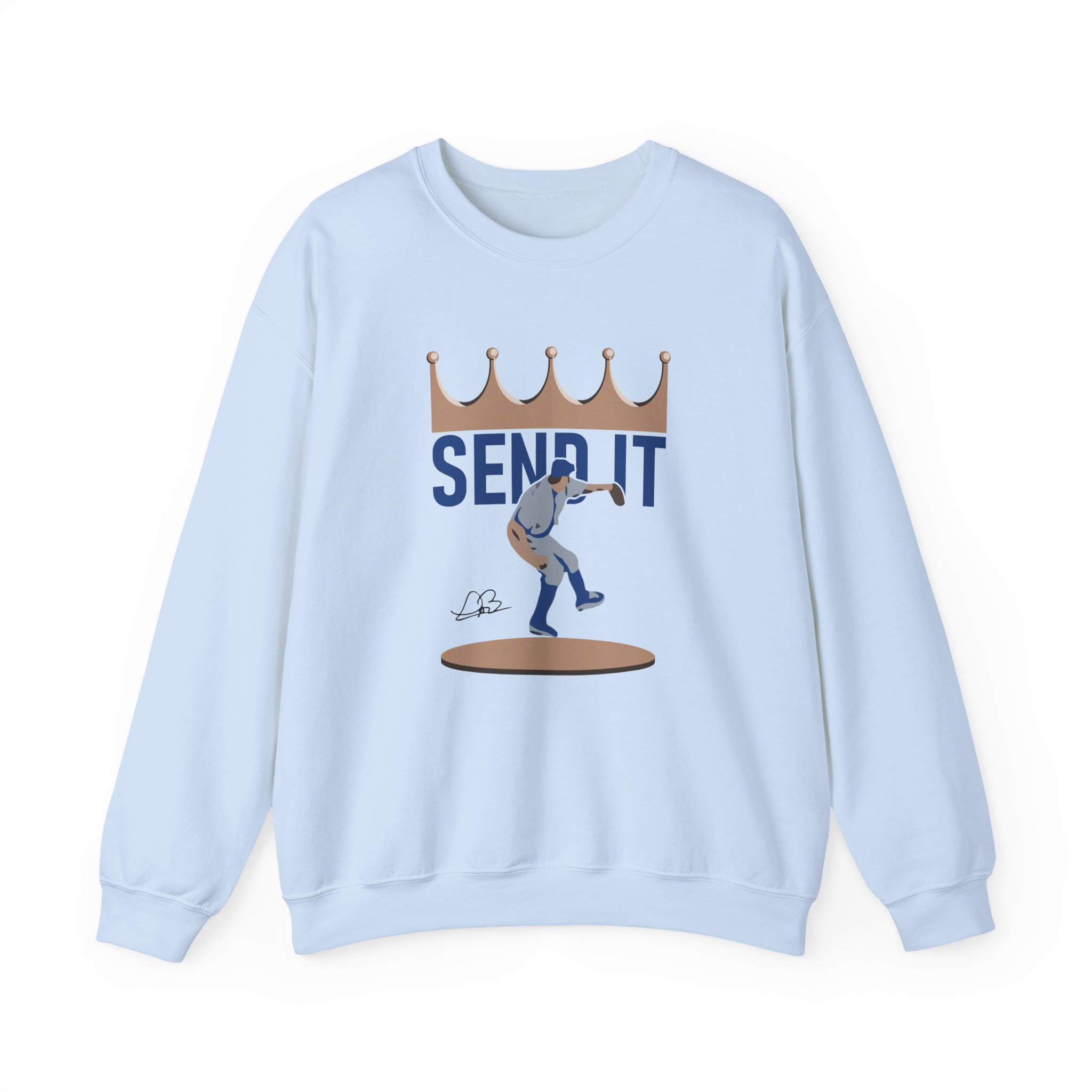 Trevor Bauer Send It Unisex Heavy Blendâ„¢ Crewneck Sweatshirt