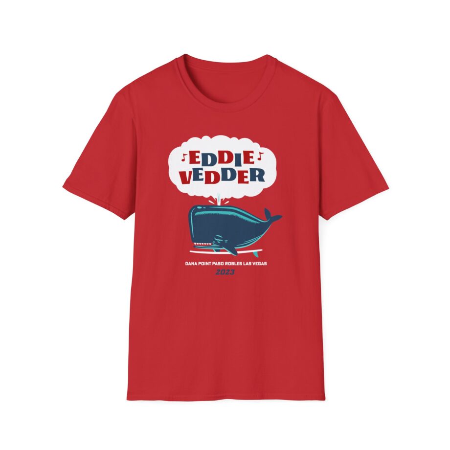 Eddie Vedder Whale Unisex Softstyle T-Shirt