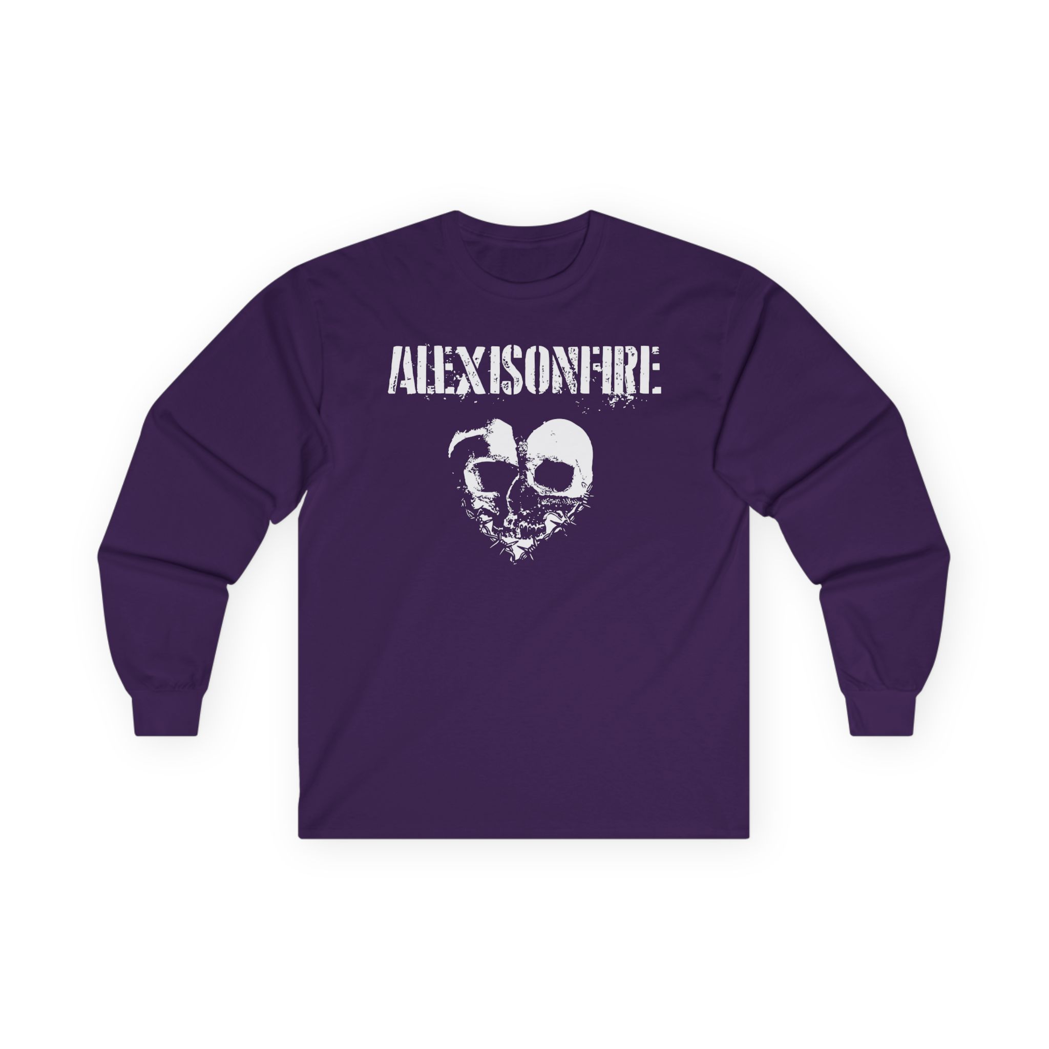Alexisonfire Barbed Wire Heartskull Unisex Ultra Cotton Long Sleeve Tee