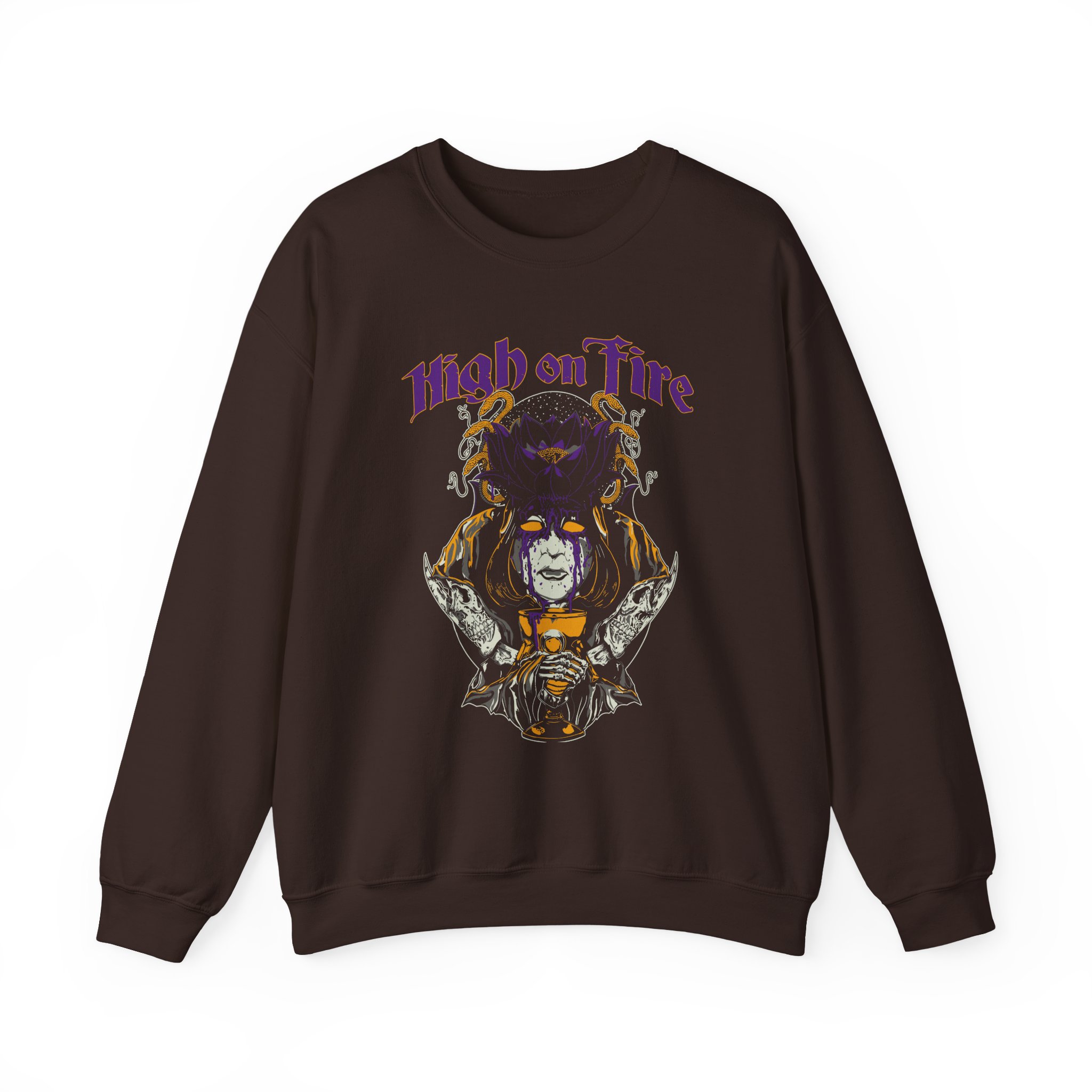 High on Fire Black Lotus Unisex Heavy Blendâ„¢ Crewneck Sweatshirt