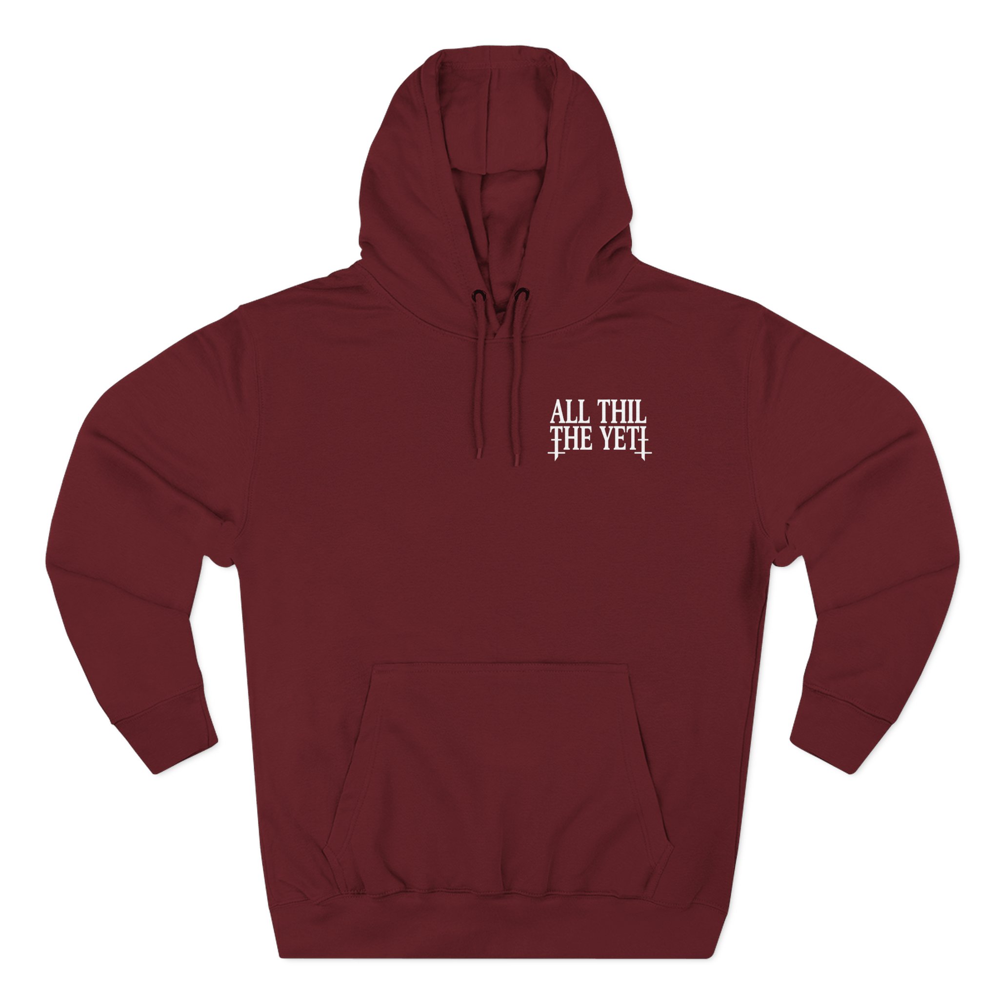 All Hail the Yeti Logo Three-Panel Fleece Hoodie