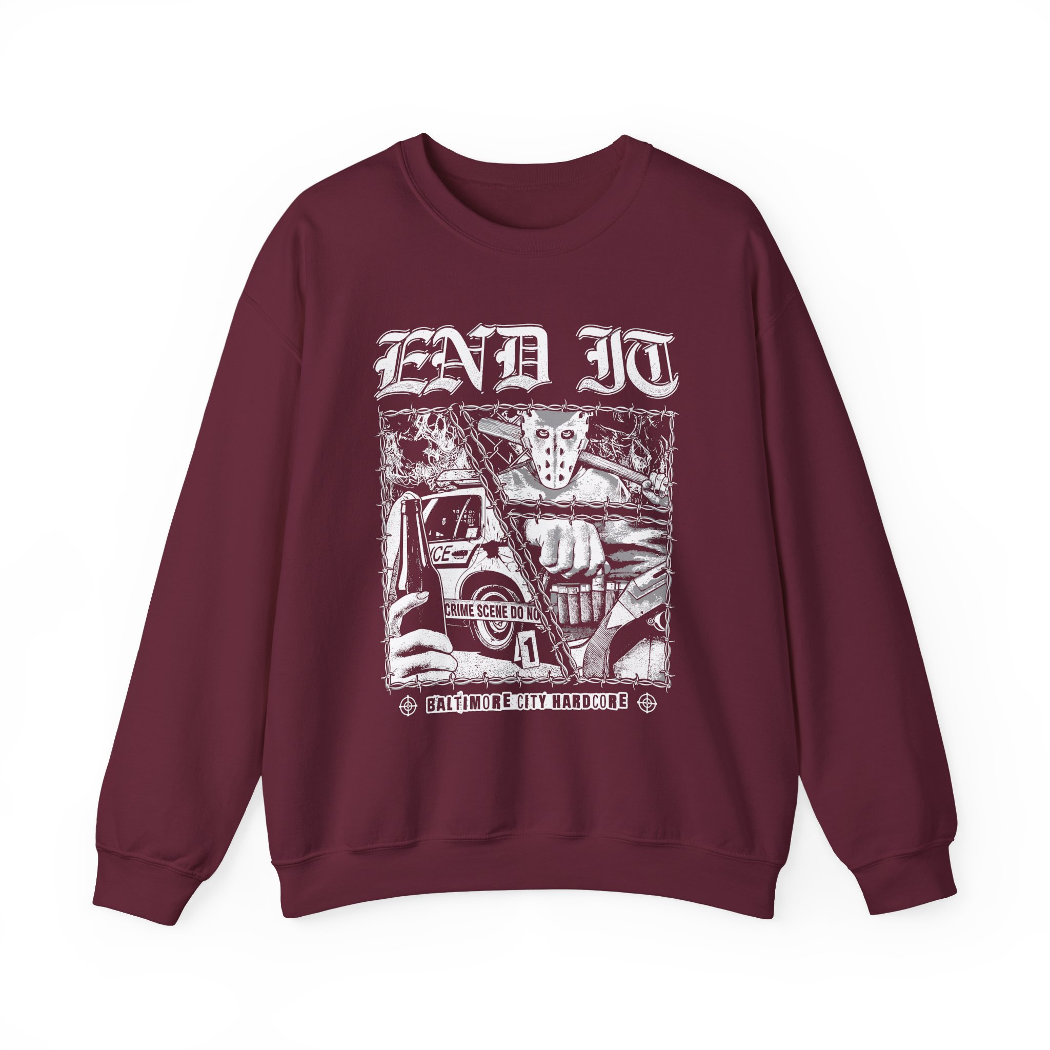 End It Crime Scene Unisex Heavy Blendâ„¢ Crewneck Sweatshirt