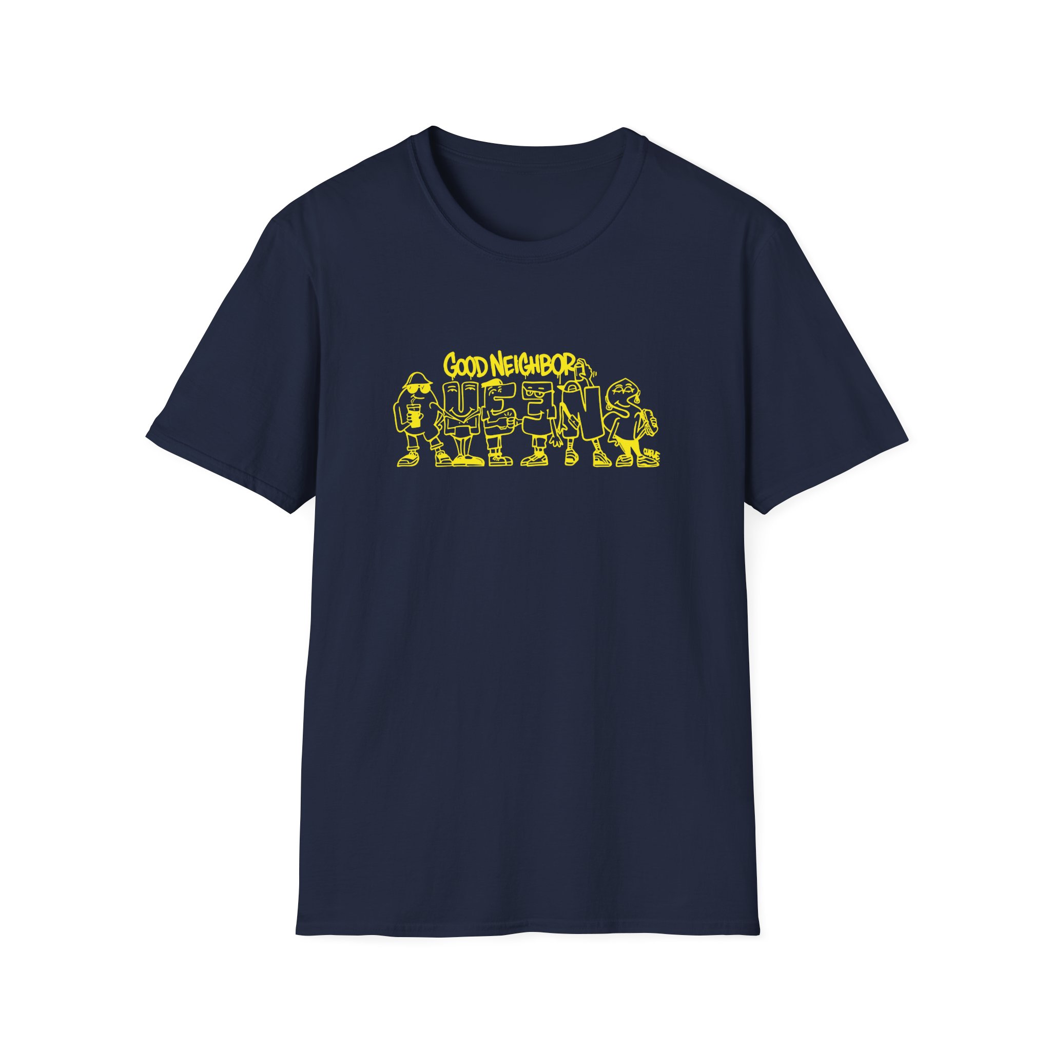 Good Neighbours Queens Unisex Softstyle T-Shirt