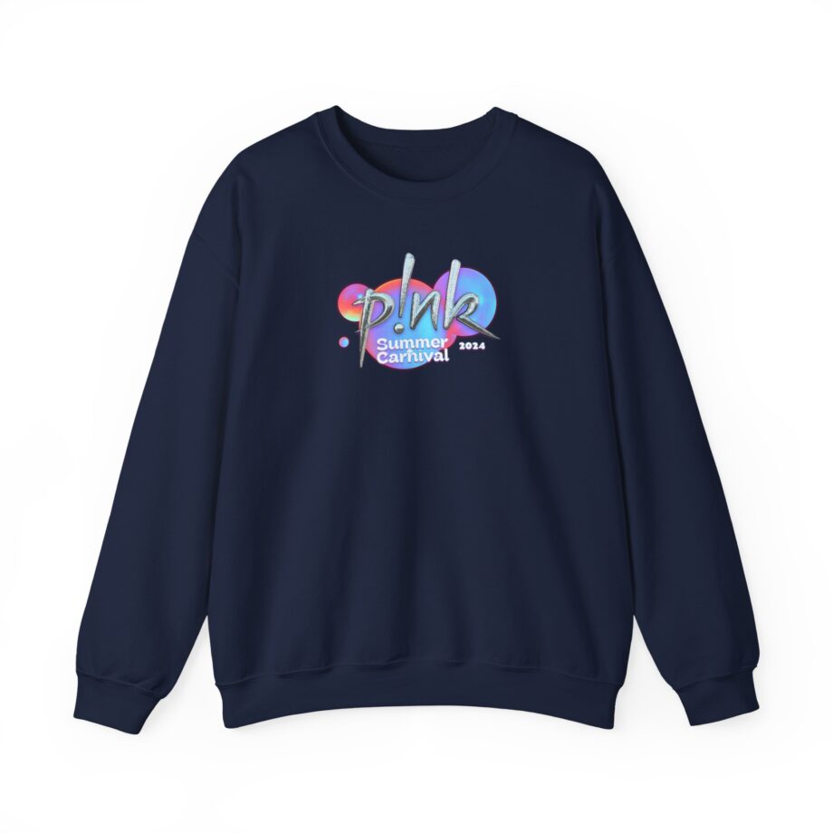 P!nk Split Tie Dye Unisex Heavy Blend™ Crewneck Sweatshirt