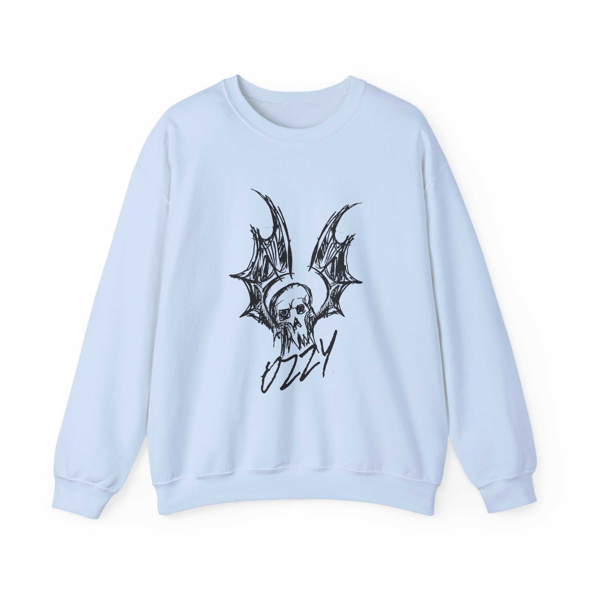 Ozzy Osbourne Bat Sketch Unisex Heavy Blendâ„¢ Crewneck Sweatshirt