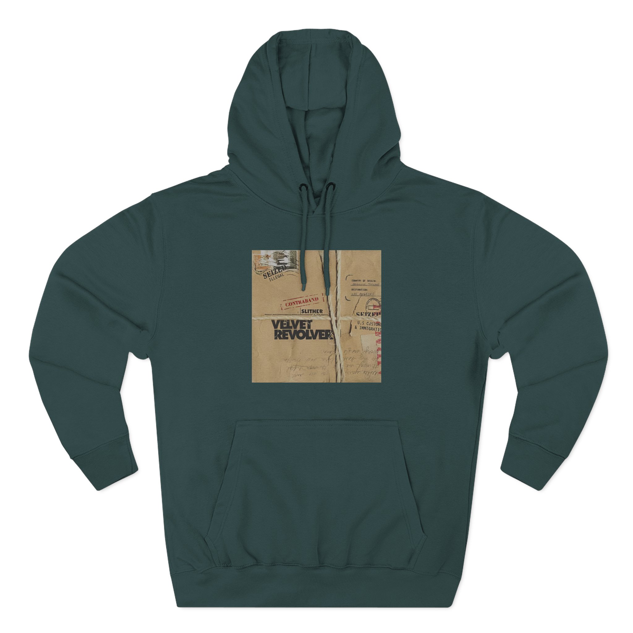 Velvet Revolver Slither 2 Album Cover Three-Panel Fleece Hoodie