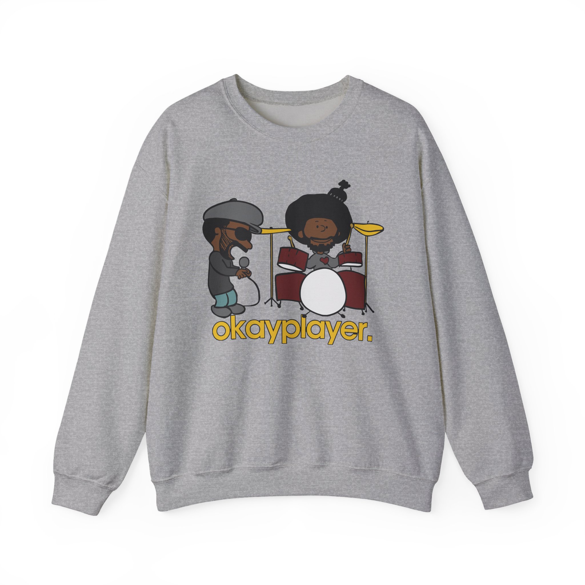 The Roots Black Thought & Questlove Okayplayer Unisex Heavy Blendâ„¢ Crewneck Sweatshirt
