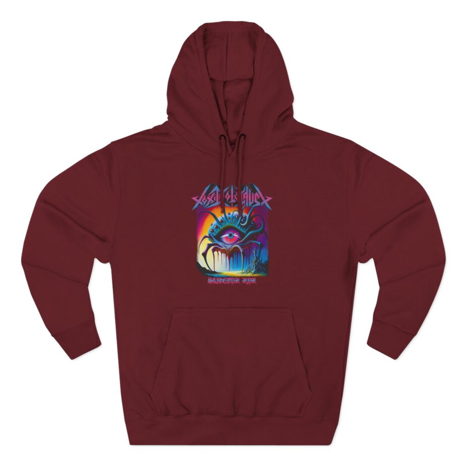 Toxic Holocaust Suicide Eye Three-Panel Fleece Hoodie