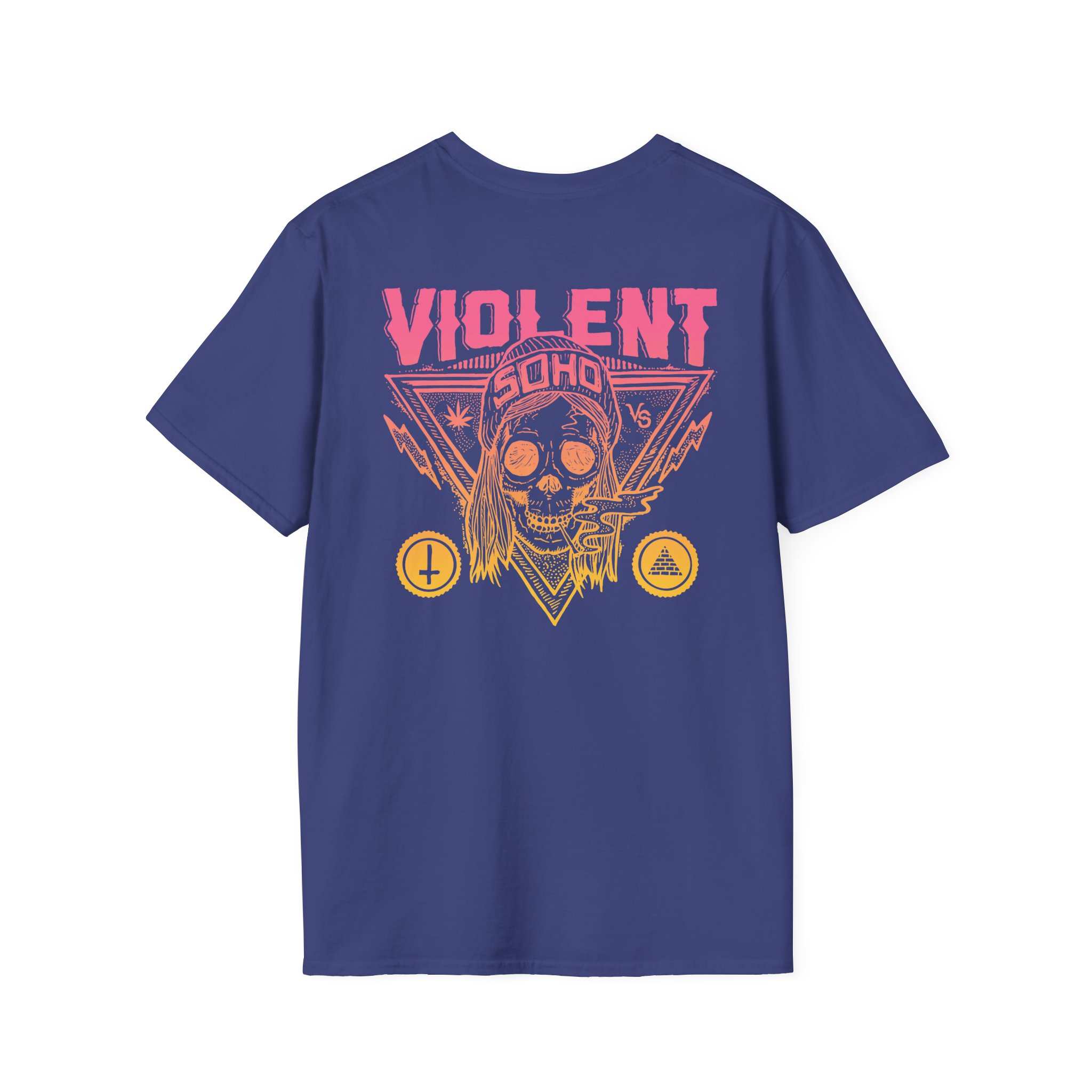 Violent Soho Blazin' Skull Gradient Unisex Softstyle T-Shirt