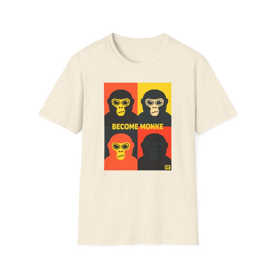 Gorilla Tag Become Monke Unisex Softstyle T-Shirt