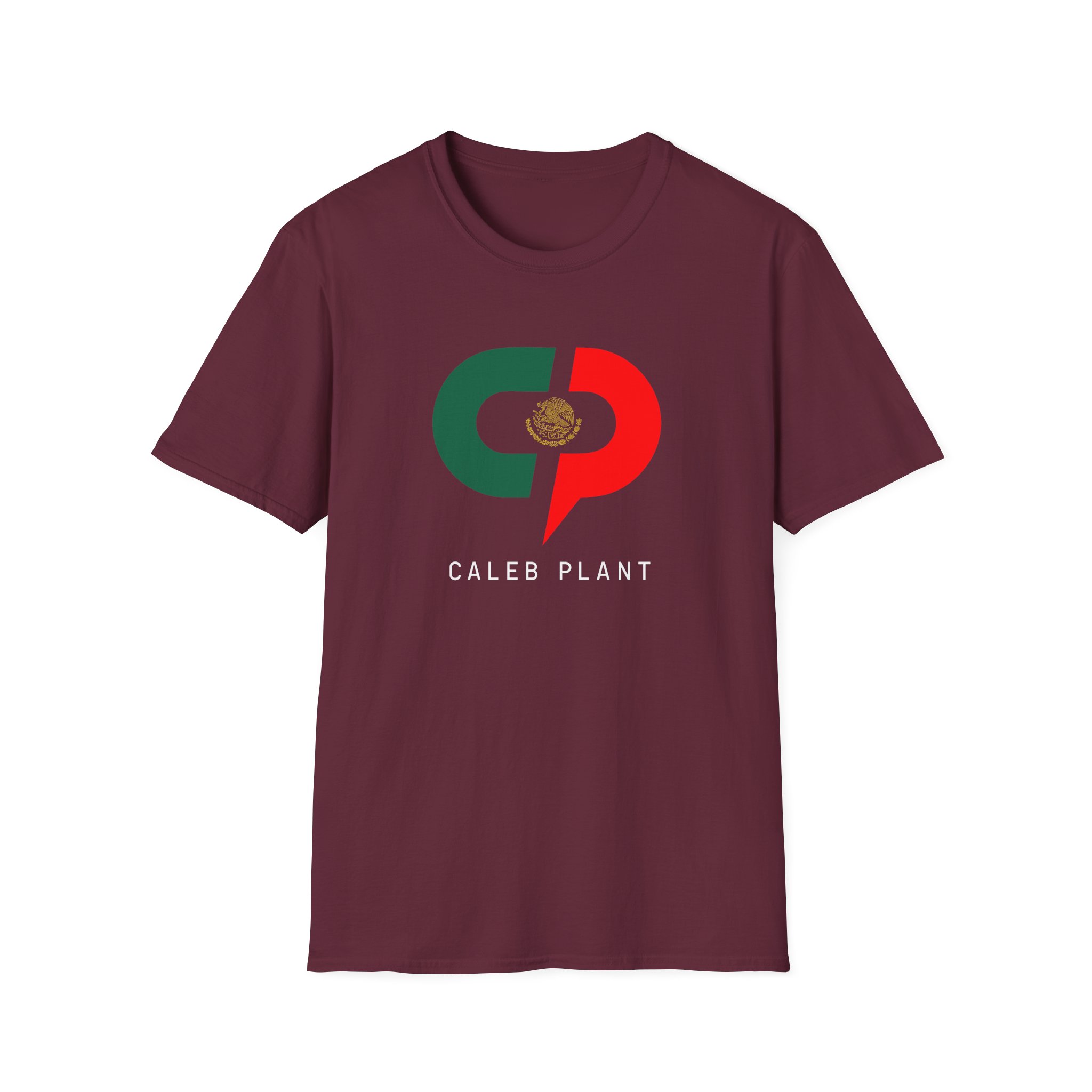Caleb Plant Green White and Red Unisex Softstyle T-Shirt