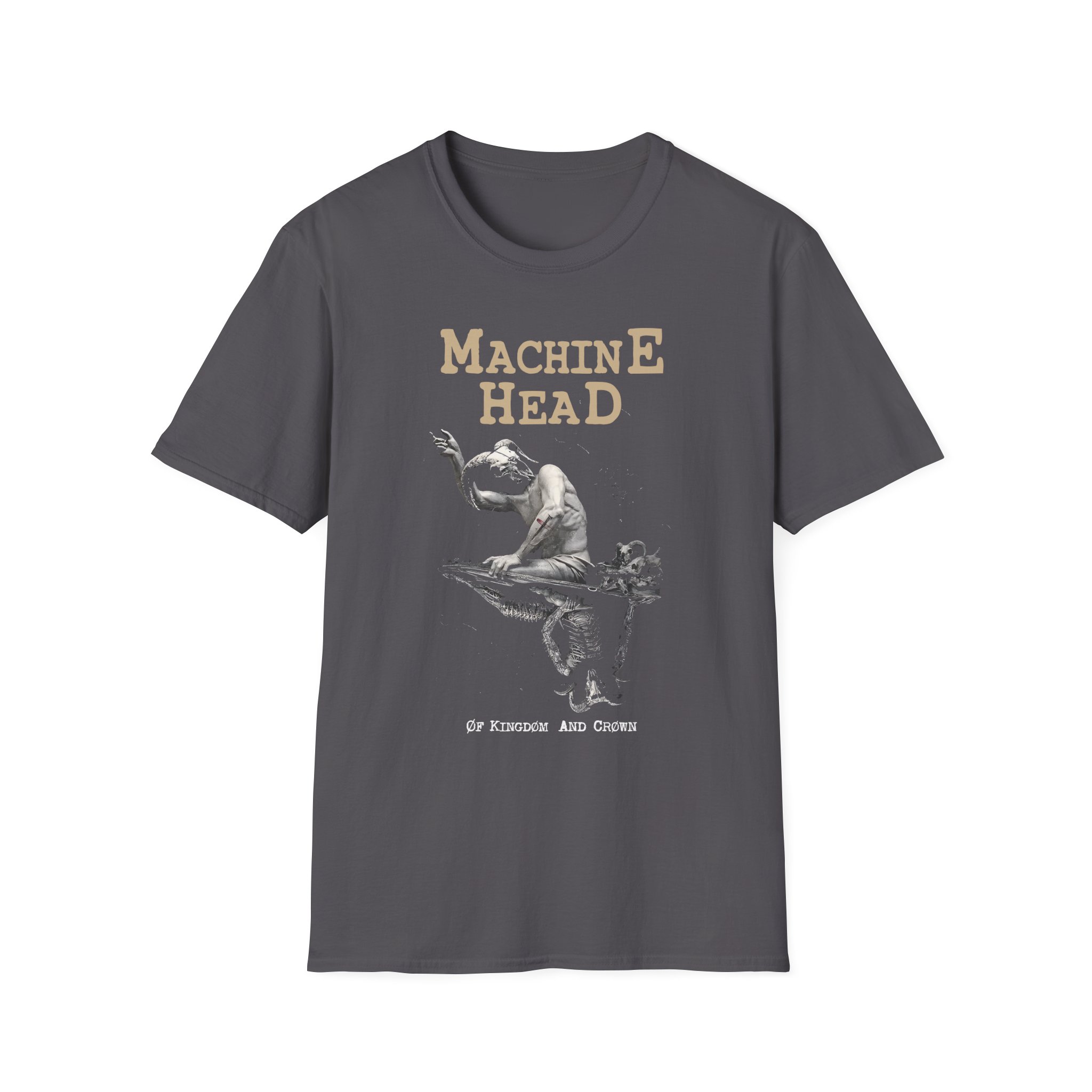 Machine Head Øf Kingdøm and Crøwn Unisex Softstyle T-Shirt
