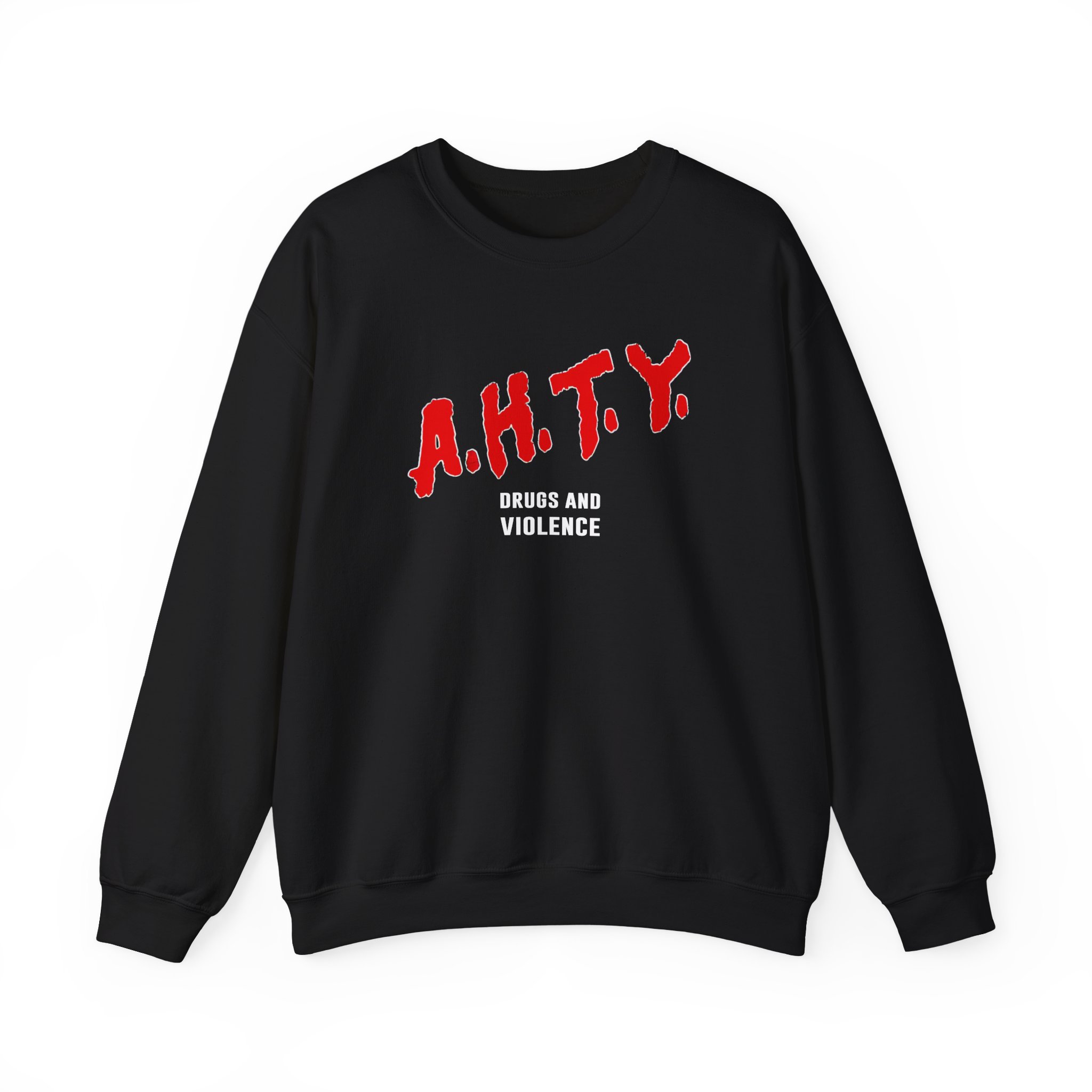All Hail the Yeti Drugs and Violence Unisex Heavy Blendâ„¢ Crewneck Sweatshirt
