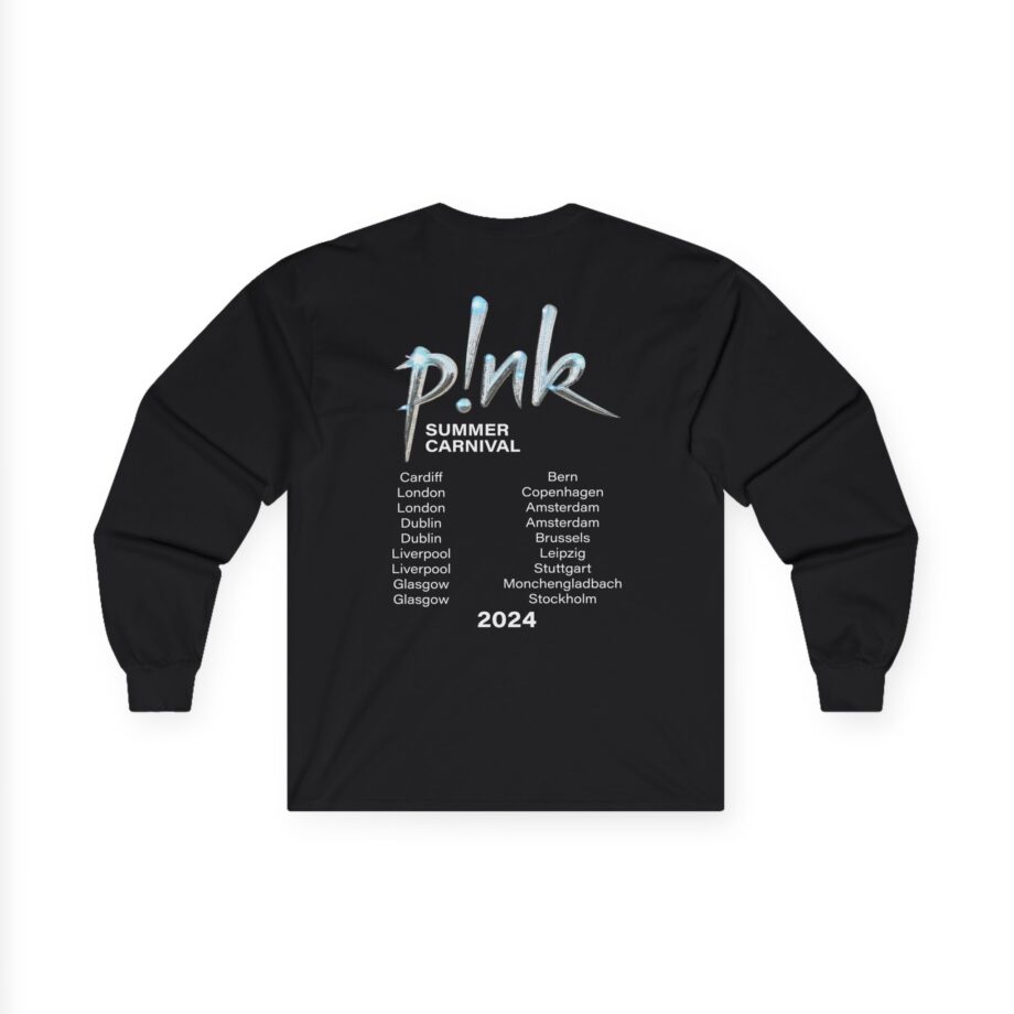 P!nk Split Tie Dye Unisex Ultra Cotton Long Sleeve Tee