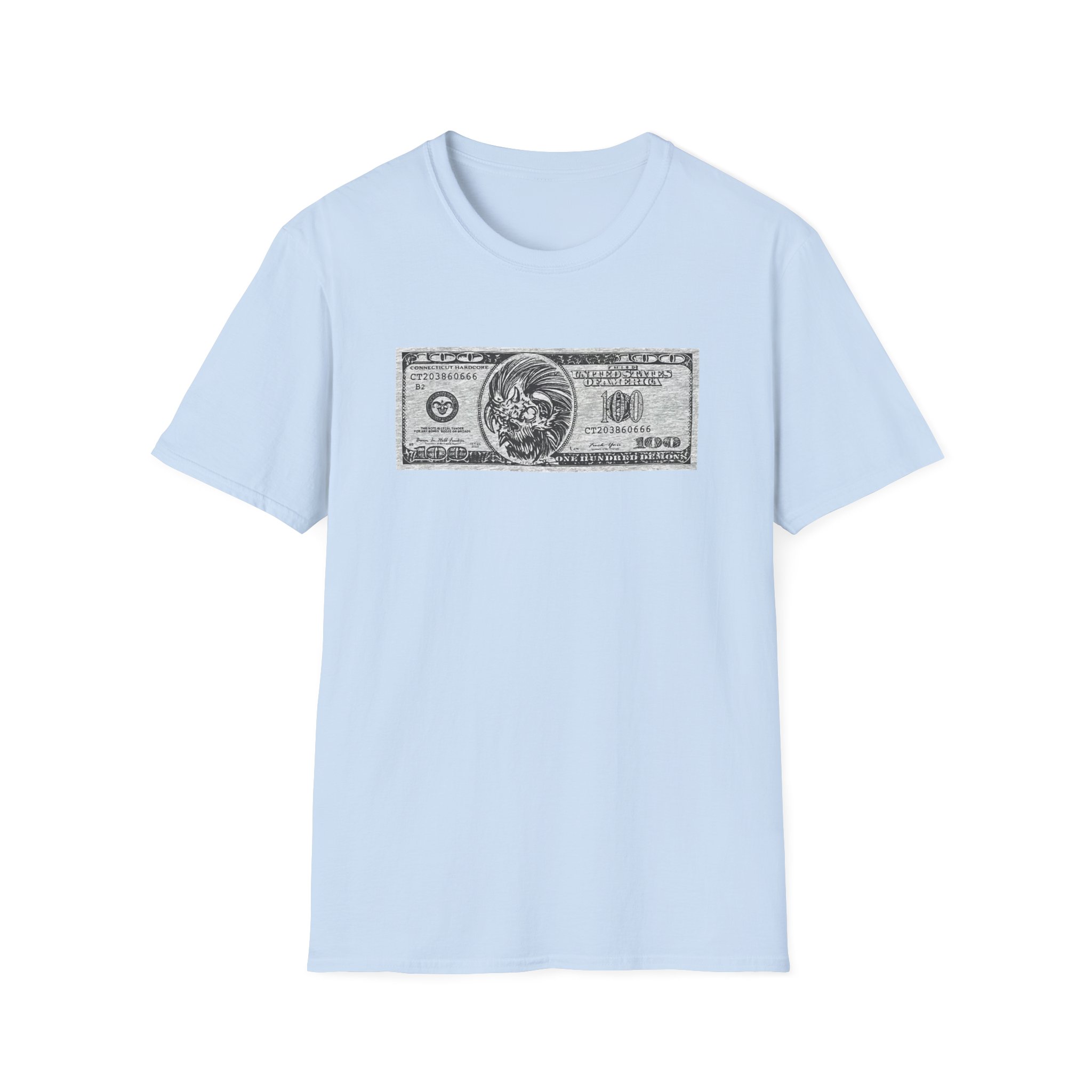 100 Demons Connecticut Hardcore Unisex Softstyle T-Shirt