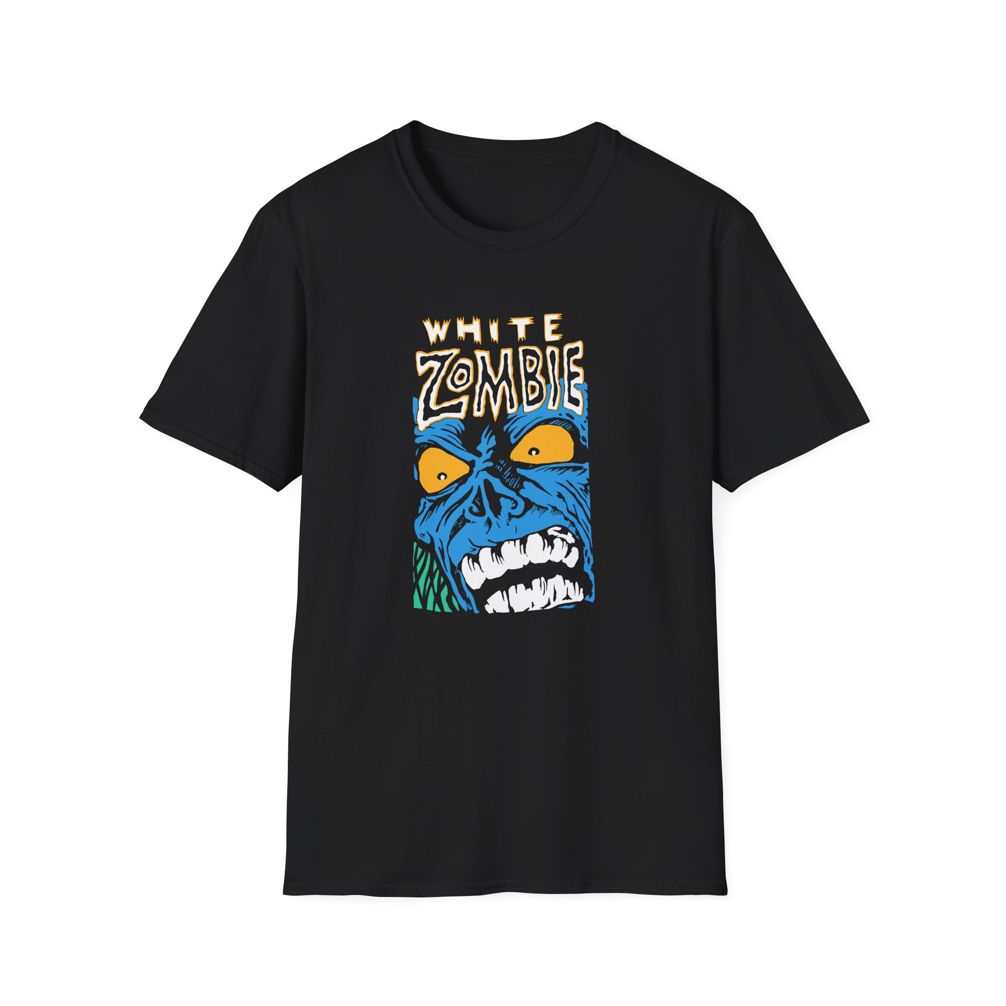 White Zombie Blue Monster Unisex Softstyle T-Shirt