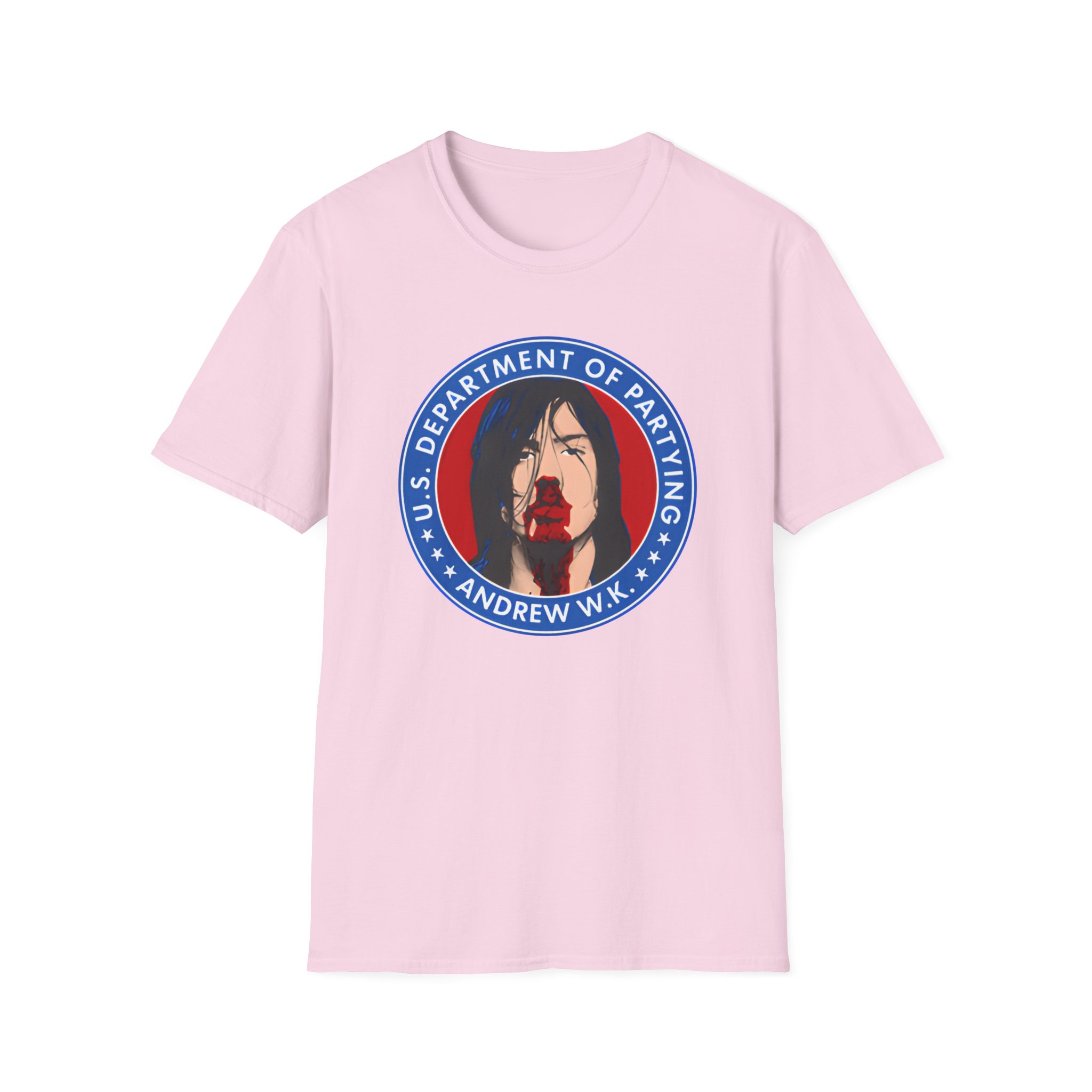 Andrew Wk Us Dept of Partying Unisex Softstyle T-Shirt