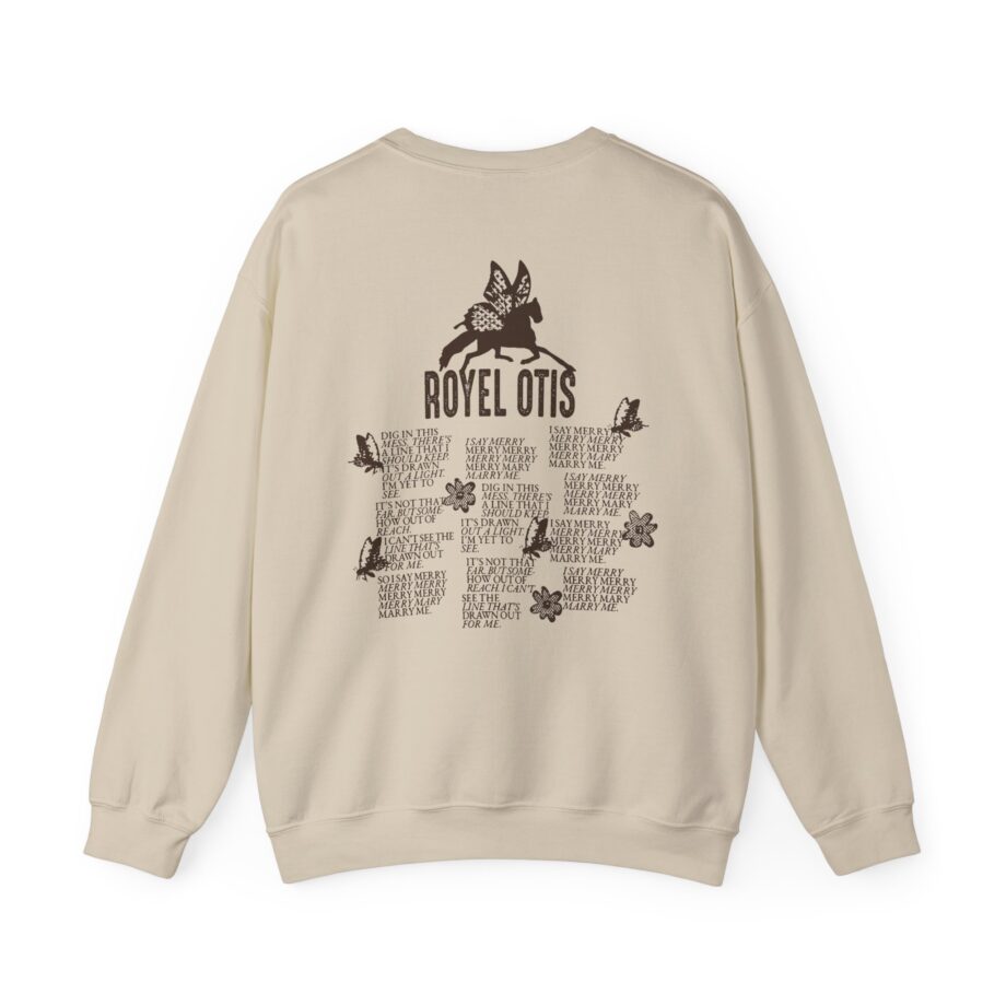 Royel Otis Mary Marry Me Faded Powder Unisex Heavy Blend™ Crewneck Sweatshirt