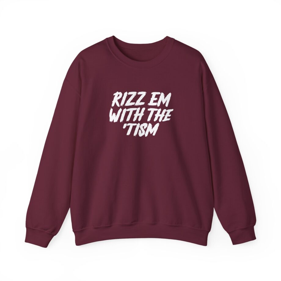 Ryan Windridge Rizz Em With the Tism Unisex Heavy Blend™ Crewneck Sweatshirt