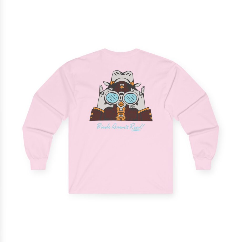 Birds Arent Real Trench Coat Hemp Unisex Ultra Cotton Long Sleeve Tee