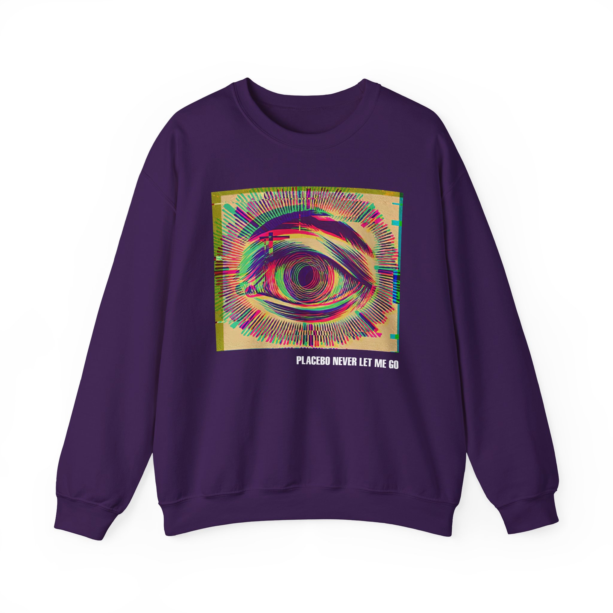 Placebo Glitch Eye Unisex Heavy Blendâ„¢ Crewneck Sweatshirt