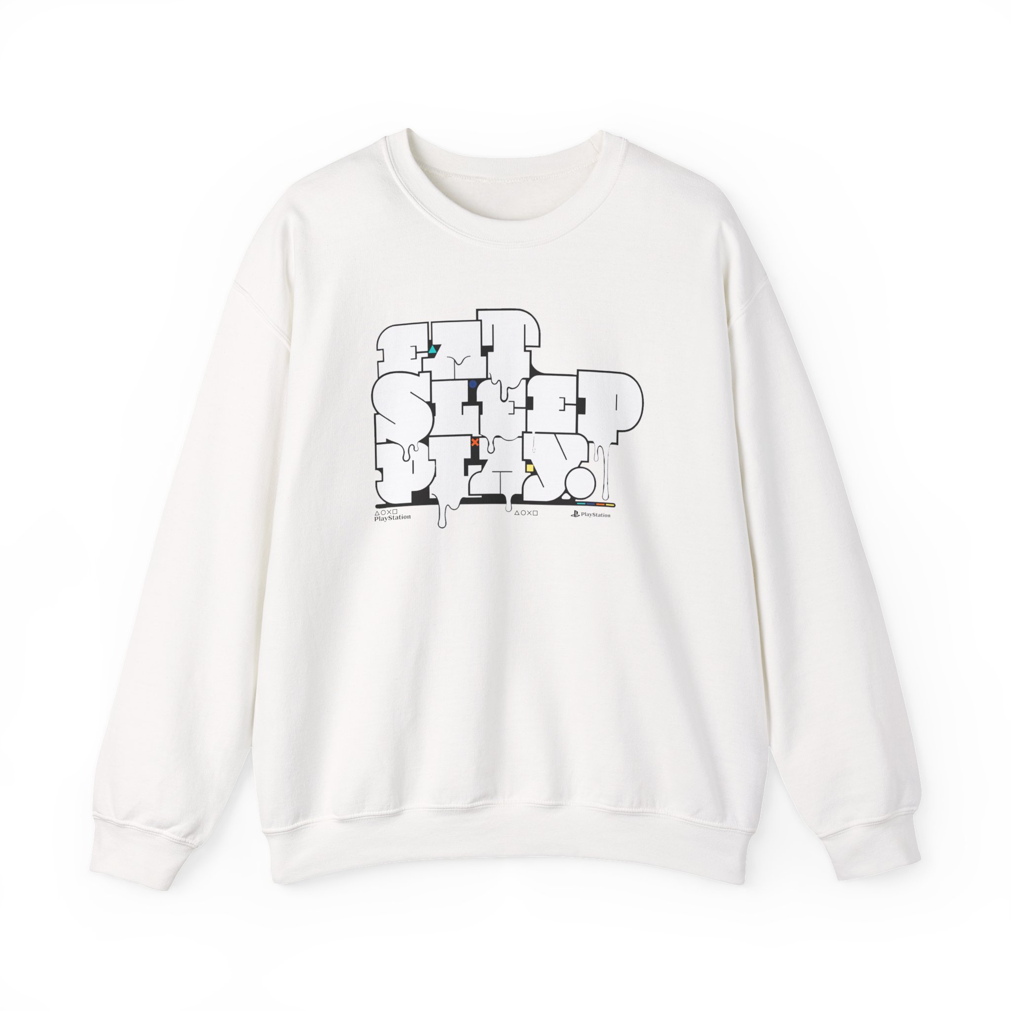 PlayStation Eat Sleep Play Unisex Heavy Blendâ„¢ Crewneck Sweatshirt