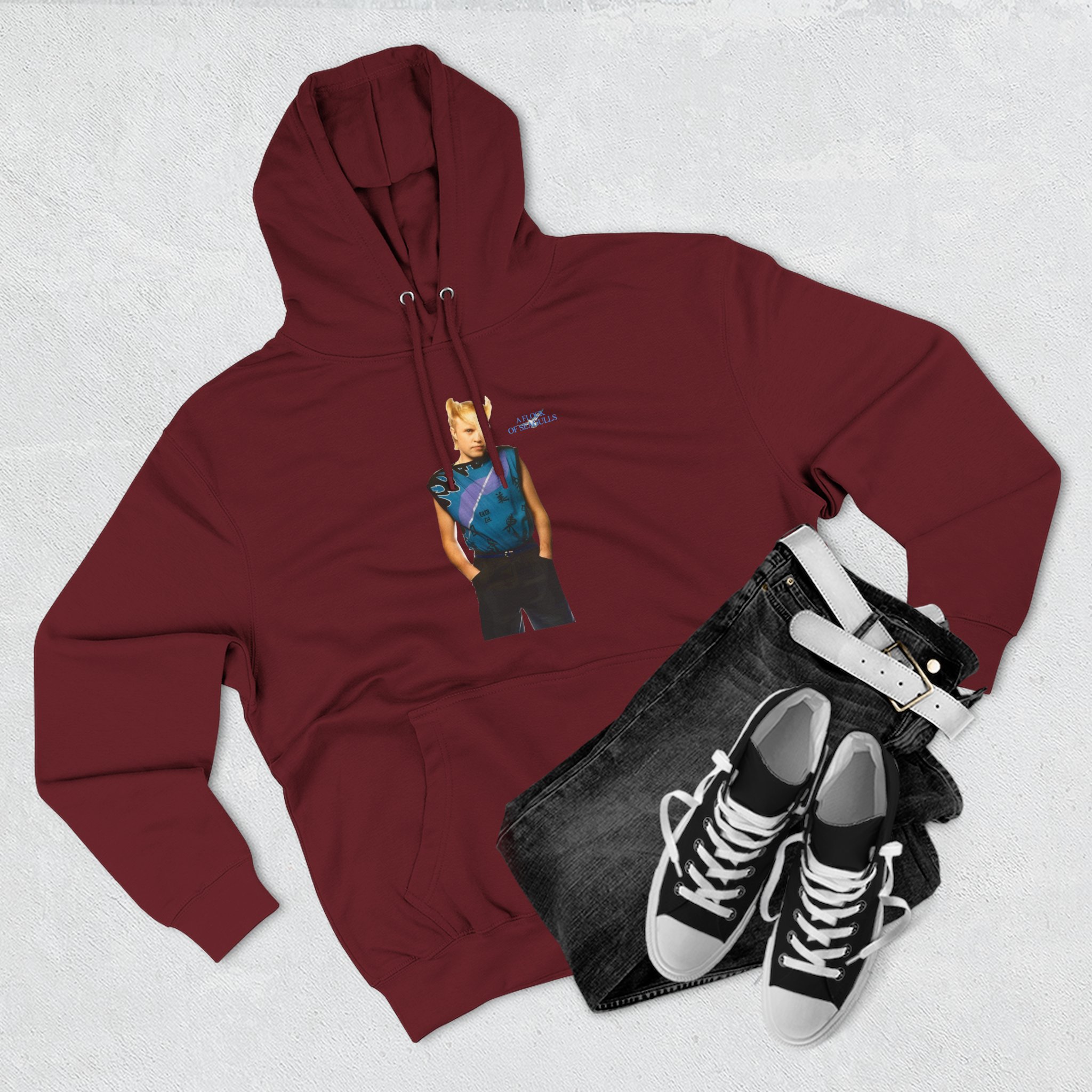 A Flock of Seagulls Mike Score Three-Panel Fleece Hoodie