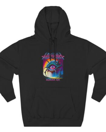 Toxic Holocaust Suicide Eye Three-Panel Fleece Hoodie