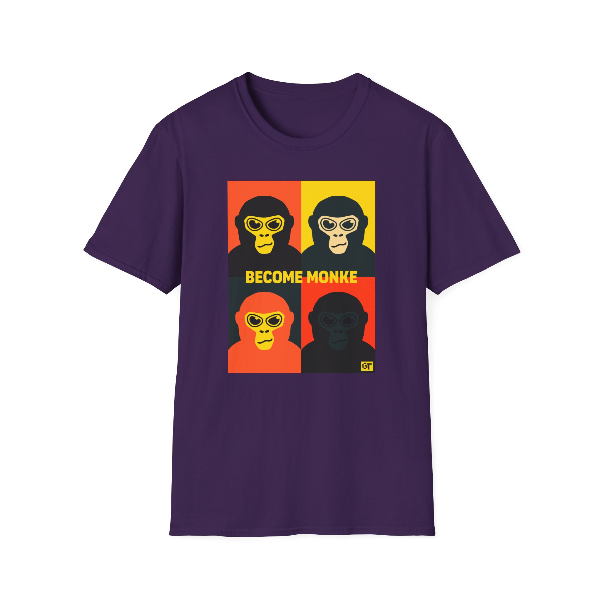 Gorilla Tag Become Monke Unisex Softstyle T-Shirt