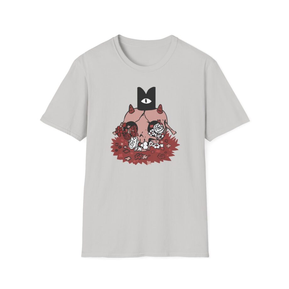 Cult of the Lamb Floral Skull Unisex Softstyle T-Shirt