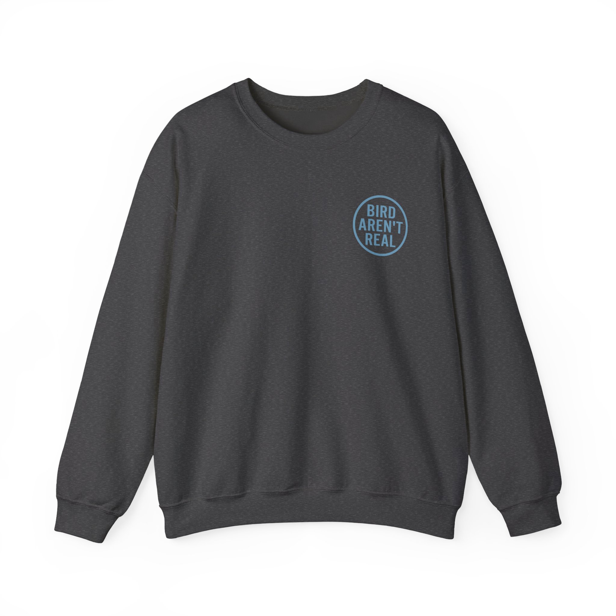 Birds Arent Real Trench Coat Hemp Unisex Heavy Blendâ„¢ Crewneck Sweatshirt