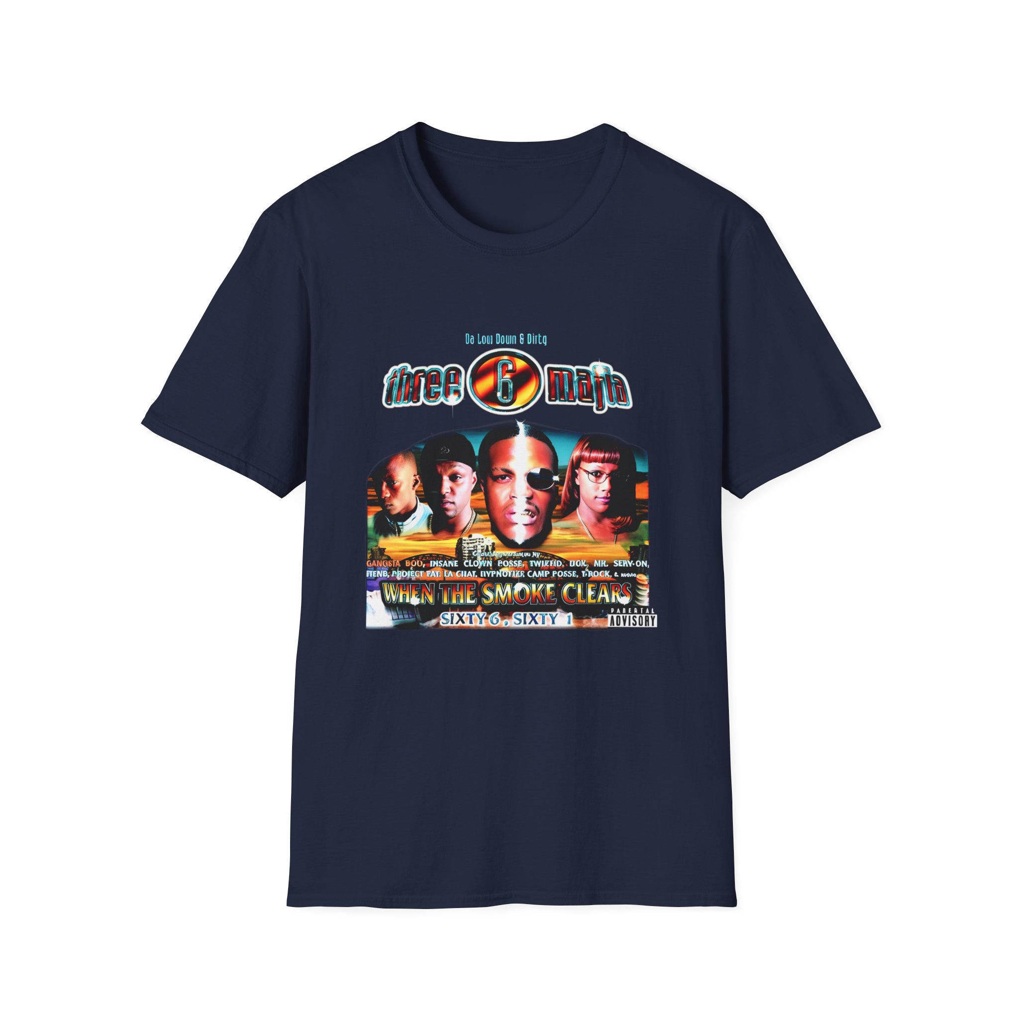 Three 6 Mafia When the Smoke Clears Unisex Softstyle T-Shirt