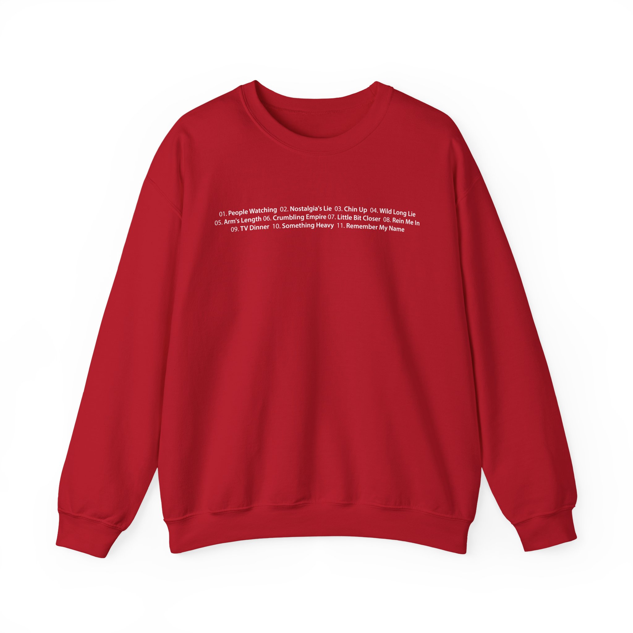 Sam Fender Tracklist Unisex Heavy Blendâ„¢ Crewneck Sweatshirt