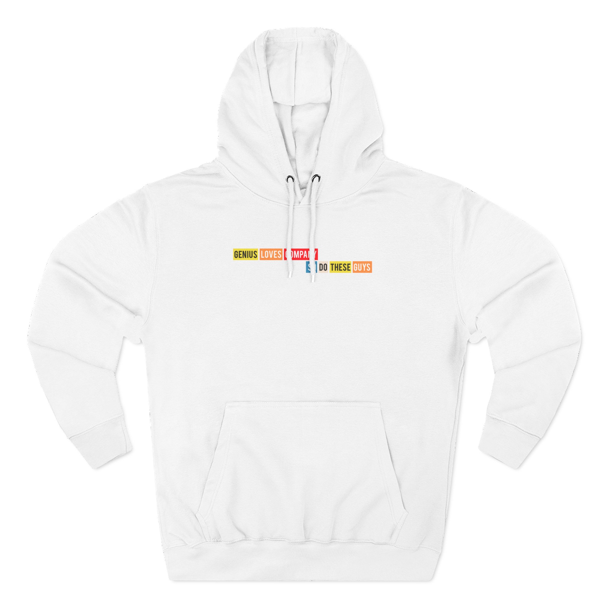 Smartless Genius Loves These Guys Three-Panel Fleece Hoodie