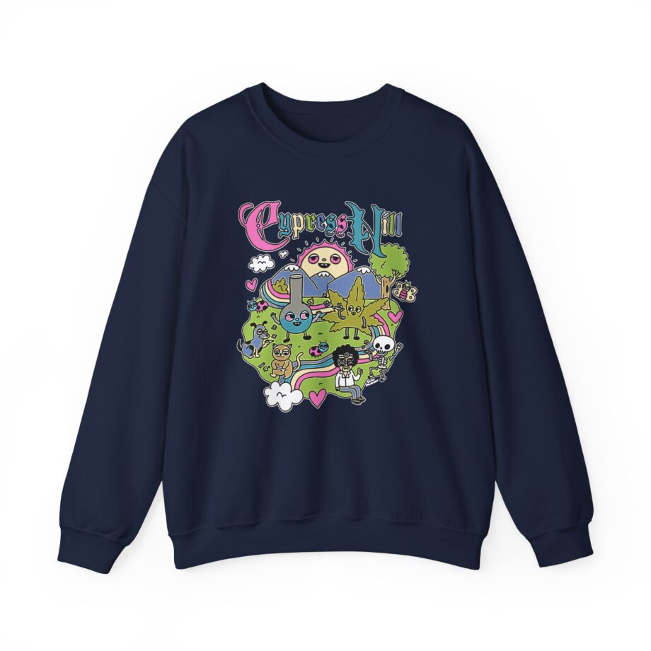 Cypress Hill Happy Time by Sean Solomon Unisex Heavy Blend™ Crewneck Sweatshirt