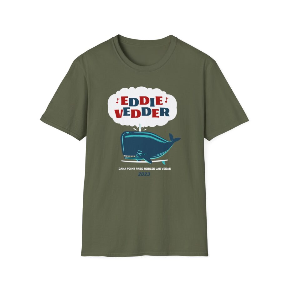 Eddie Vedder Whale Unisex Softstyle T-Shirt