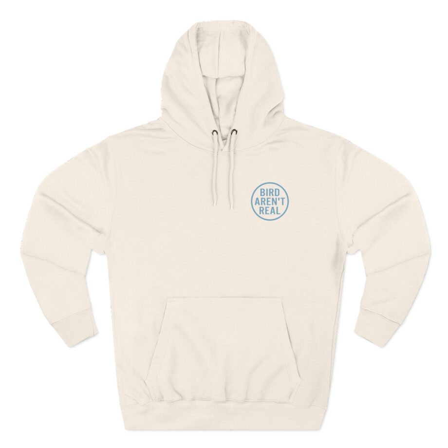 Birds Arent Real Trench Coat Hemp Three-Panel Fleece Hoodie