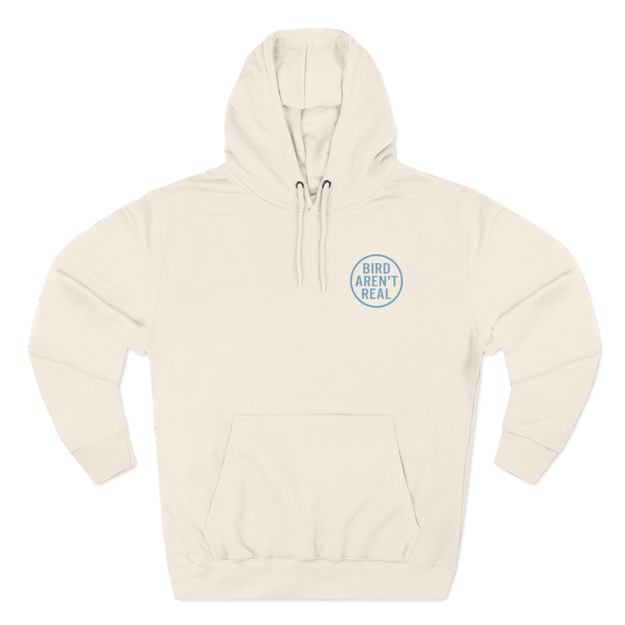 Birds Arent Real Trench Coat Hemp Three-Panel Fleece Hoodie