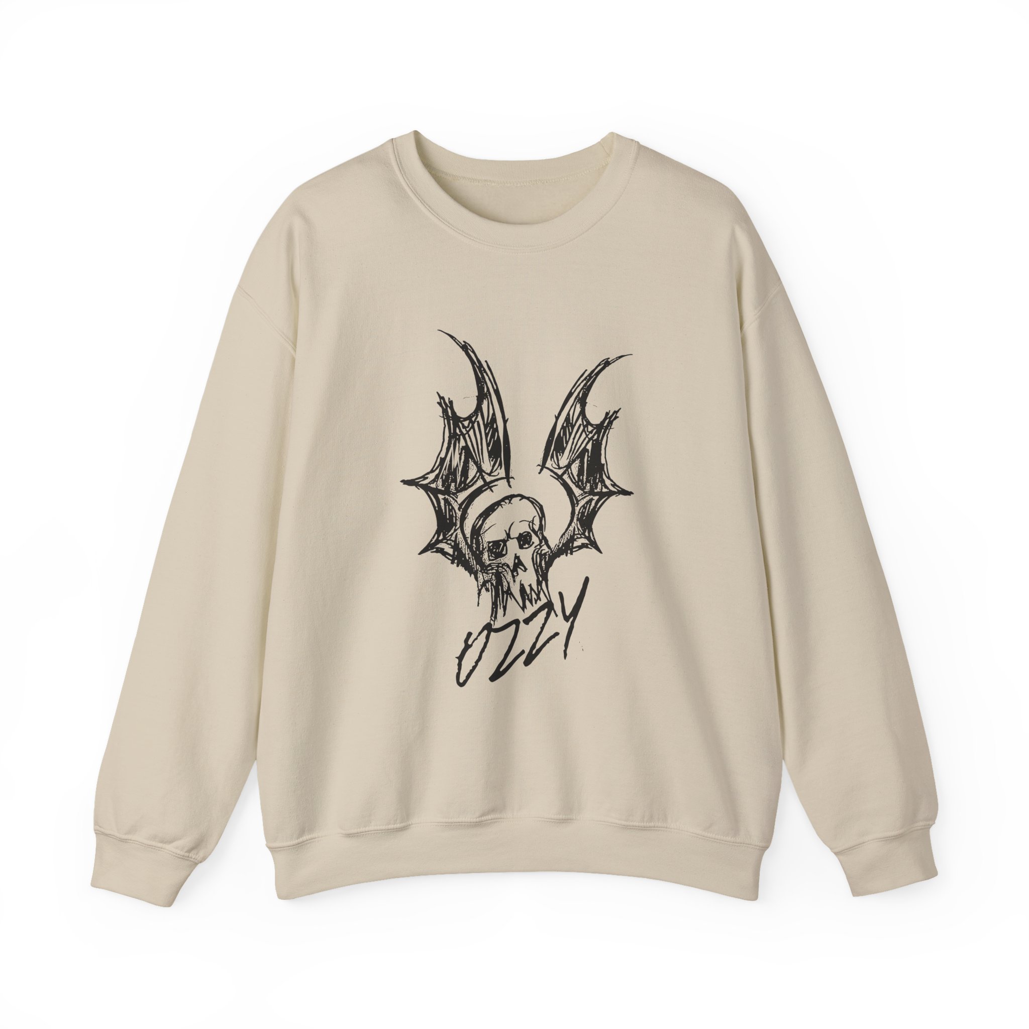 Ozzy Osbourne Bat Sketch Unisex Heavy Blendâ„¢ Crewneck Sweatshirt