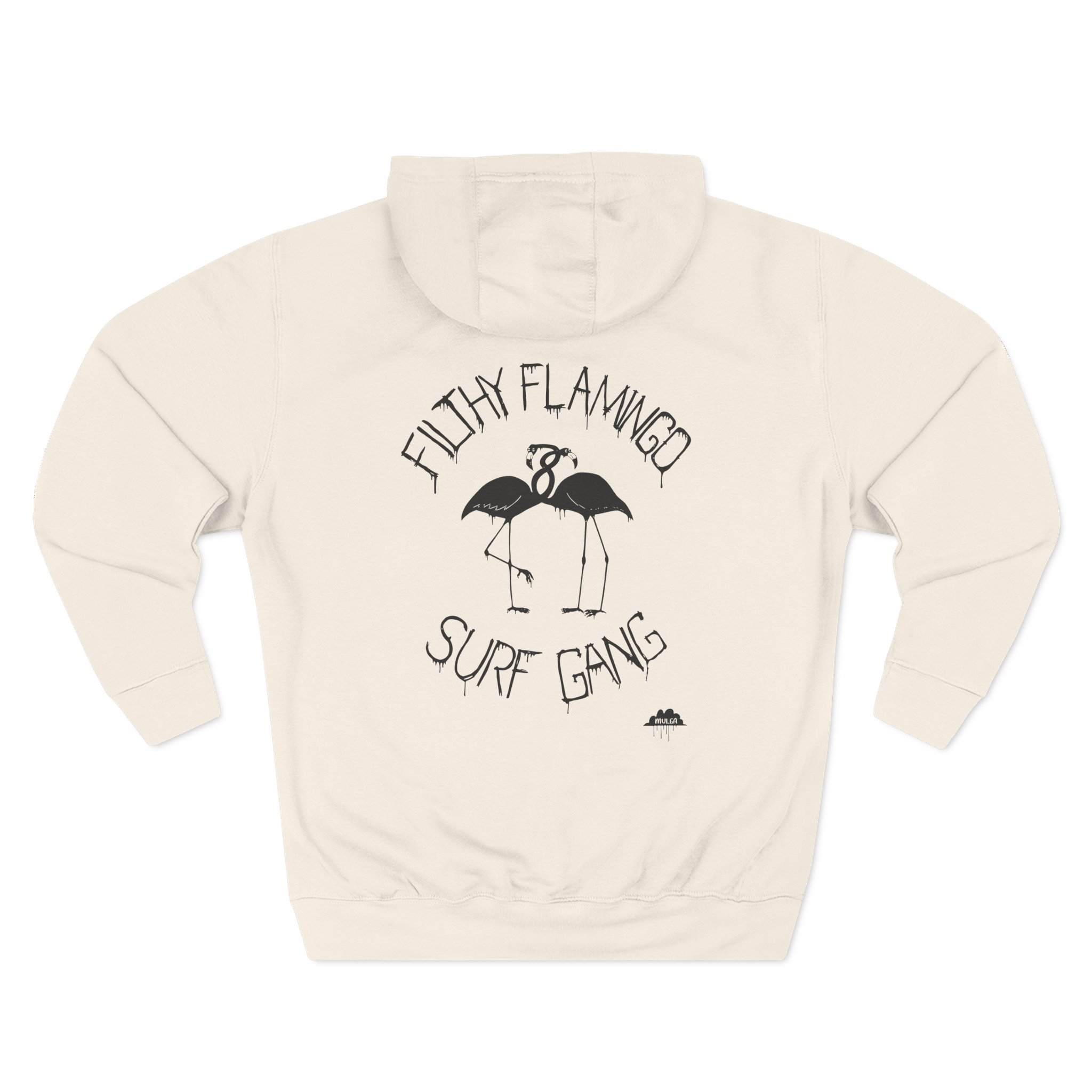 Surf Gang Filthy Flamingo Three-Panel Fleece Hoodie