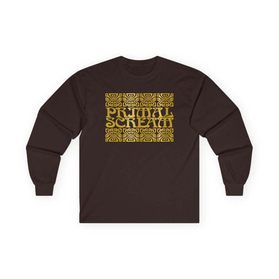 Primal Scream Black & Gold Deco Unisex Ultra Cotton Long Sleeve Tee