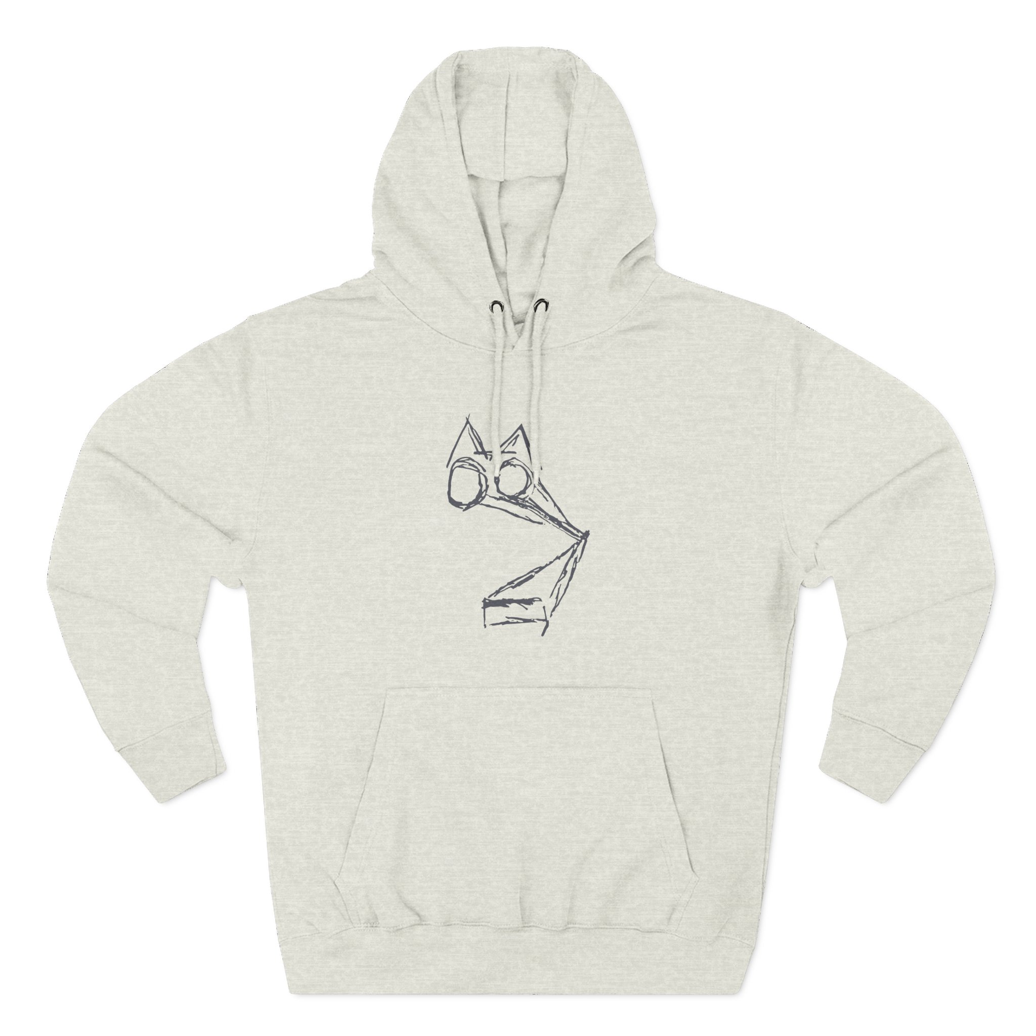 Rem What Noisy Cats Are We Three-Panel Fleece Hoodie