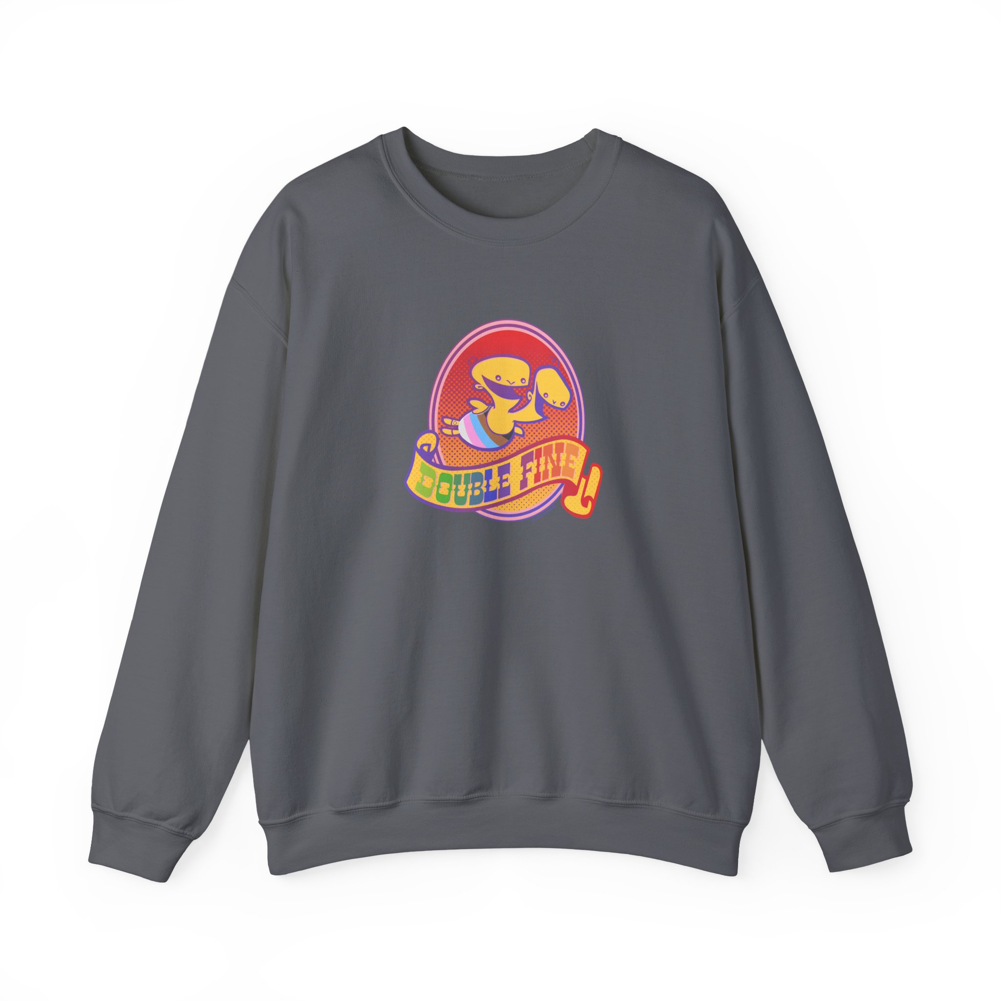 Double Fine Pride Unisex Heavy Blendâ„¢ Crewneck Sweatshirt