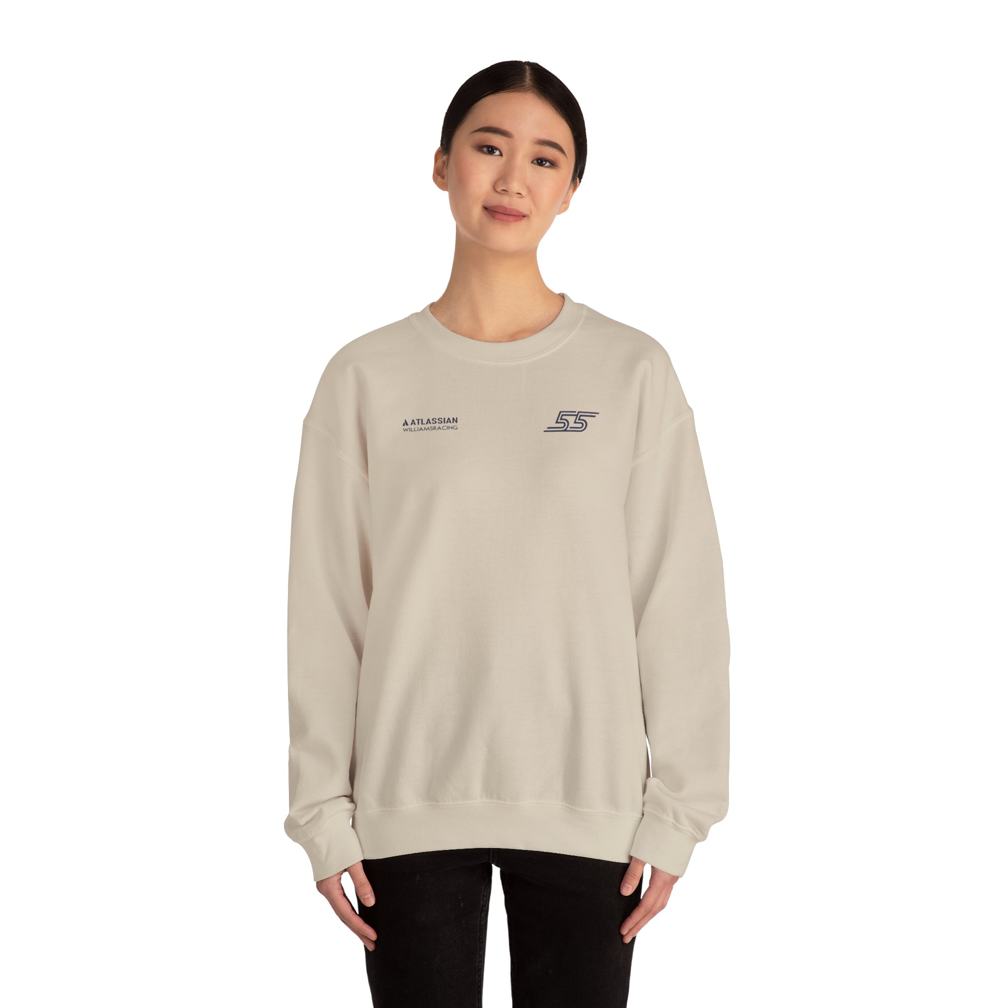 Carlos Sainz Atlassian Williams Racing Unisex Heavy Blendâ„¢ Crewneck Sweatshirt
